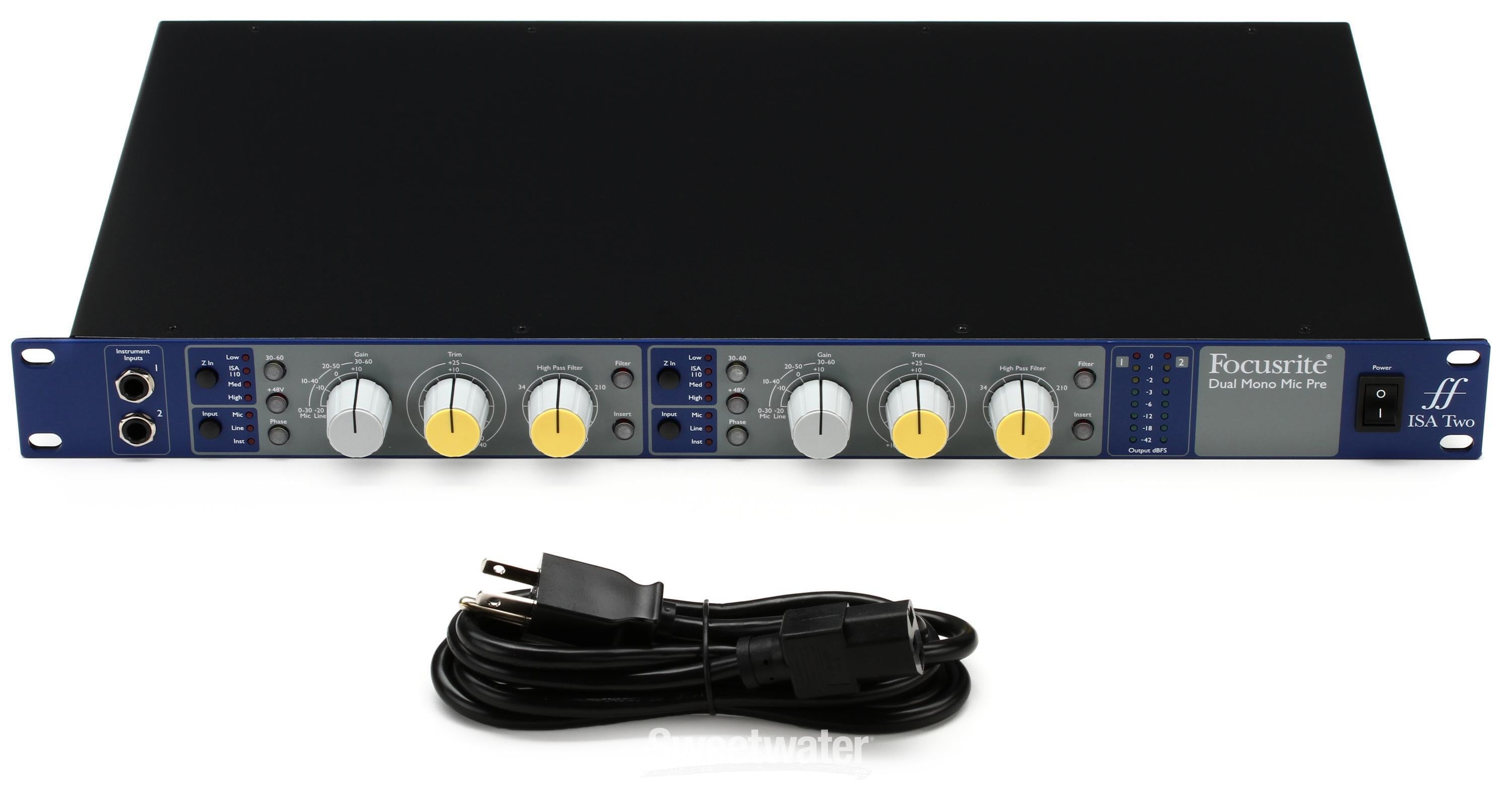 Focusrite ISA Two 2-channel Microphone Preamp | Sweetwater