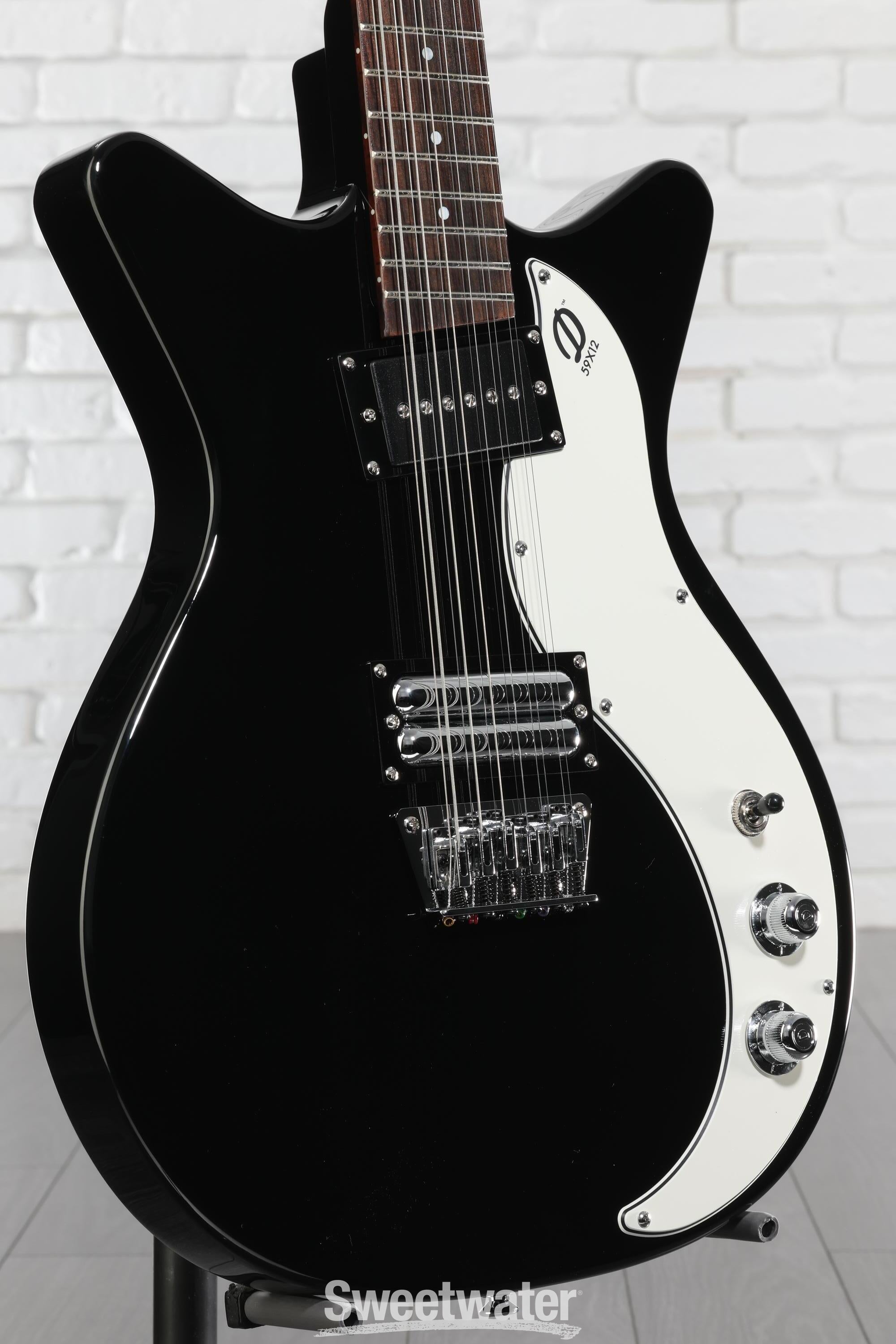ギター DANELECTRO 59 12 STRING Danelectro 59X12 12-string Electric Guitar - Black | Sweetwater