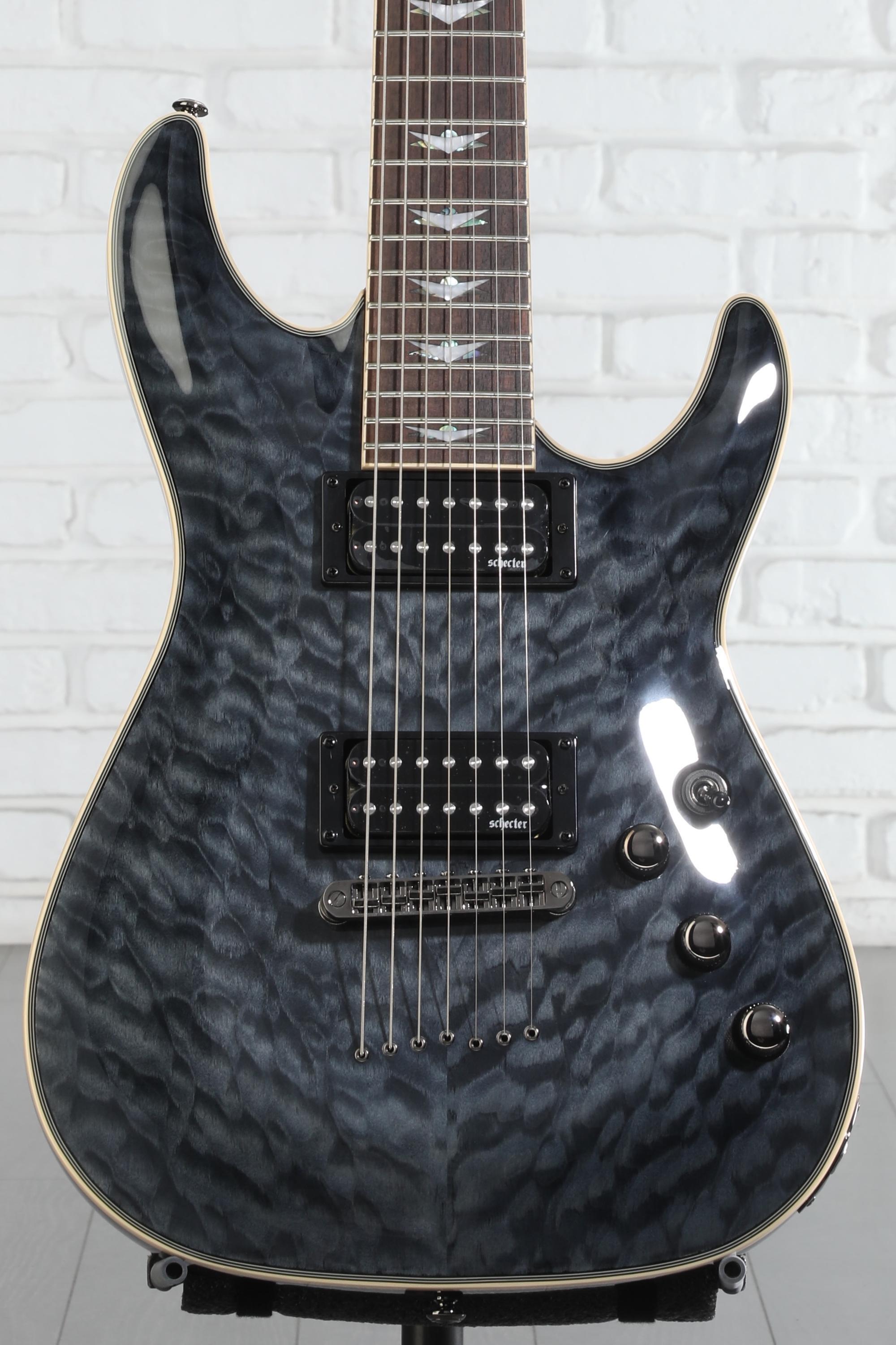 Schecter Omen Extreme-7 Electric Guitar - See Thru Black | Sweetwater