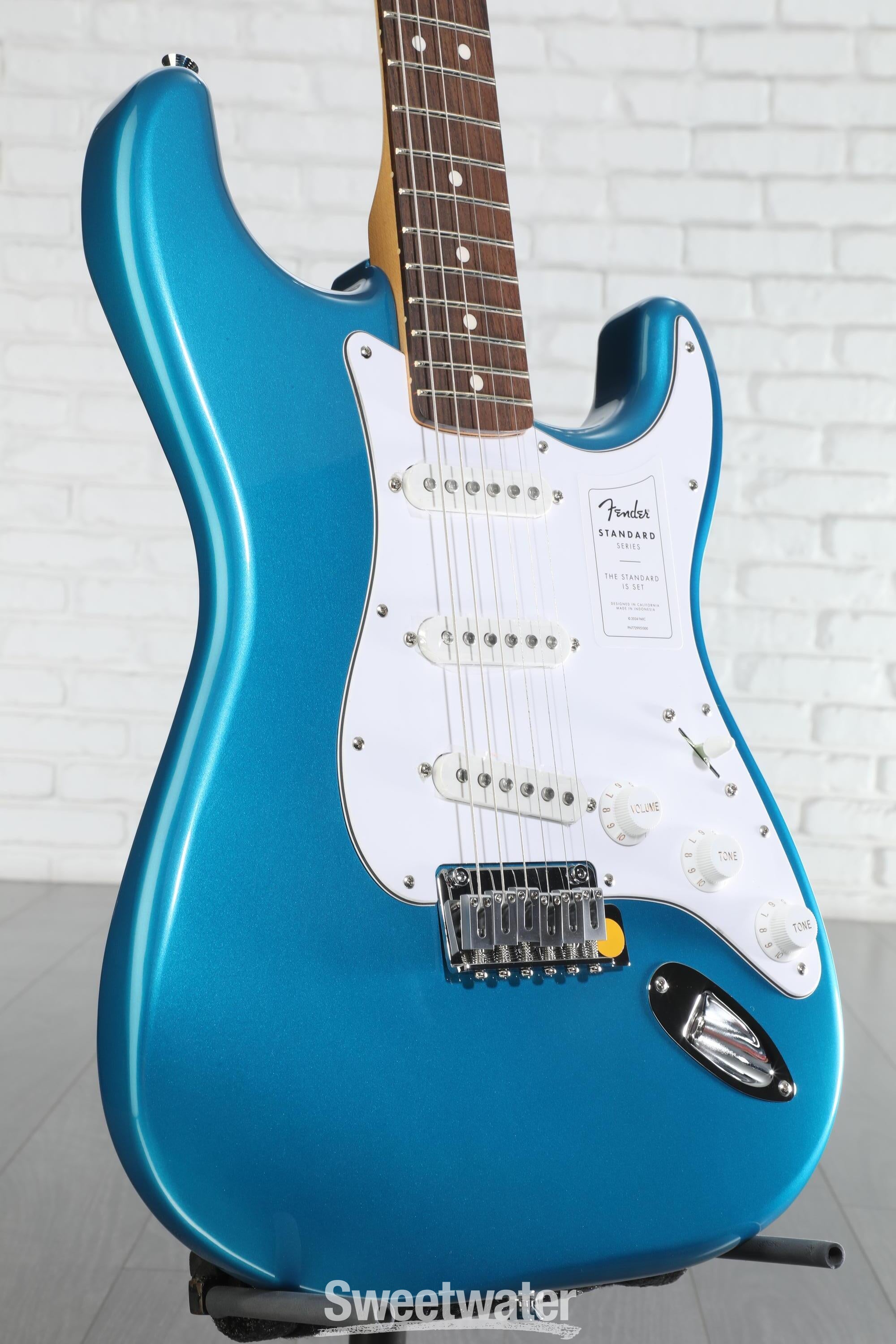 Fender Standard Stratocaster Electric Guitar - Aqua Marine Metal