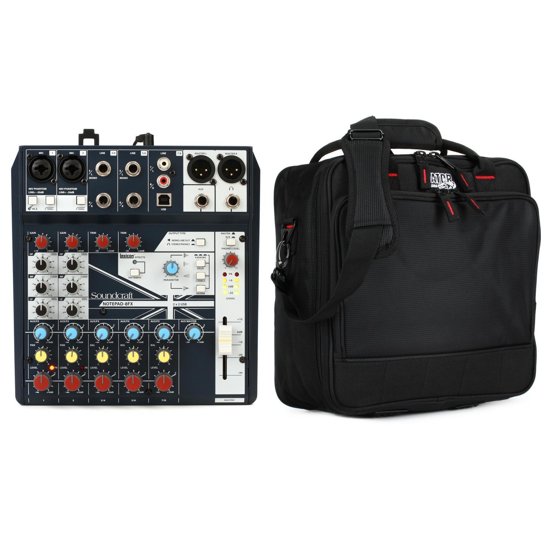 Soundcraft Notepad-8FX Mixer and Bag Bundle | Sweetwater