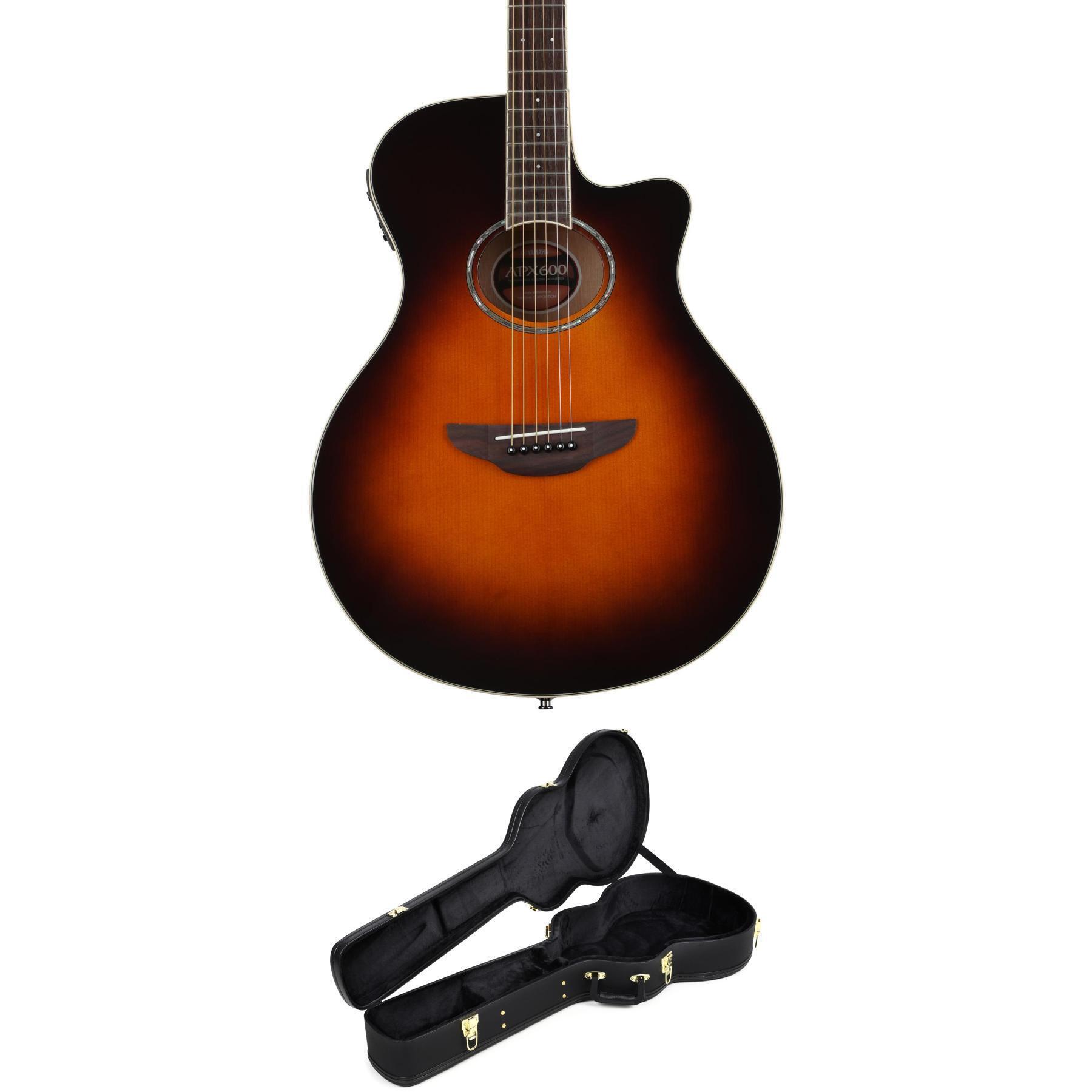 Yamaha APX600 Thin Body Acoustic-Electric Guitar - Old Violin Sunburst w/  Gig Bag