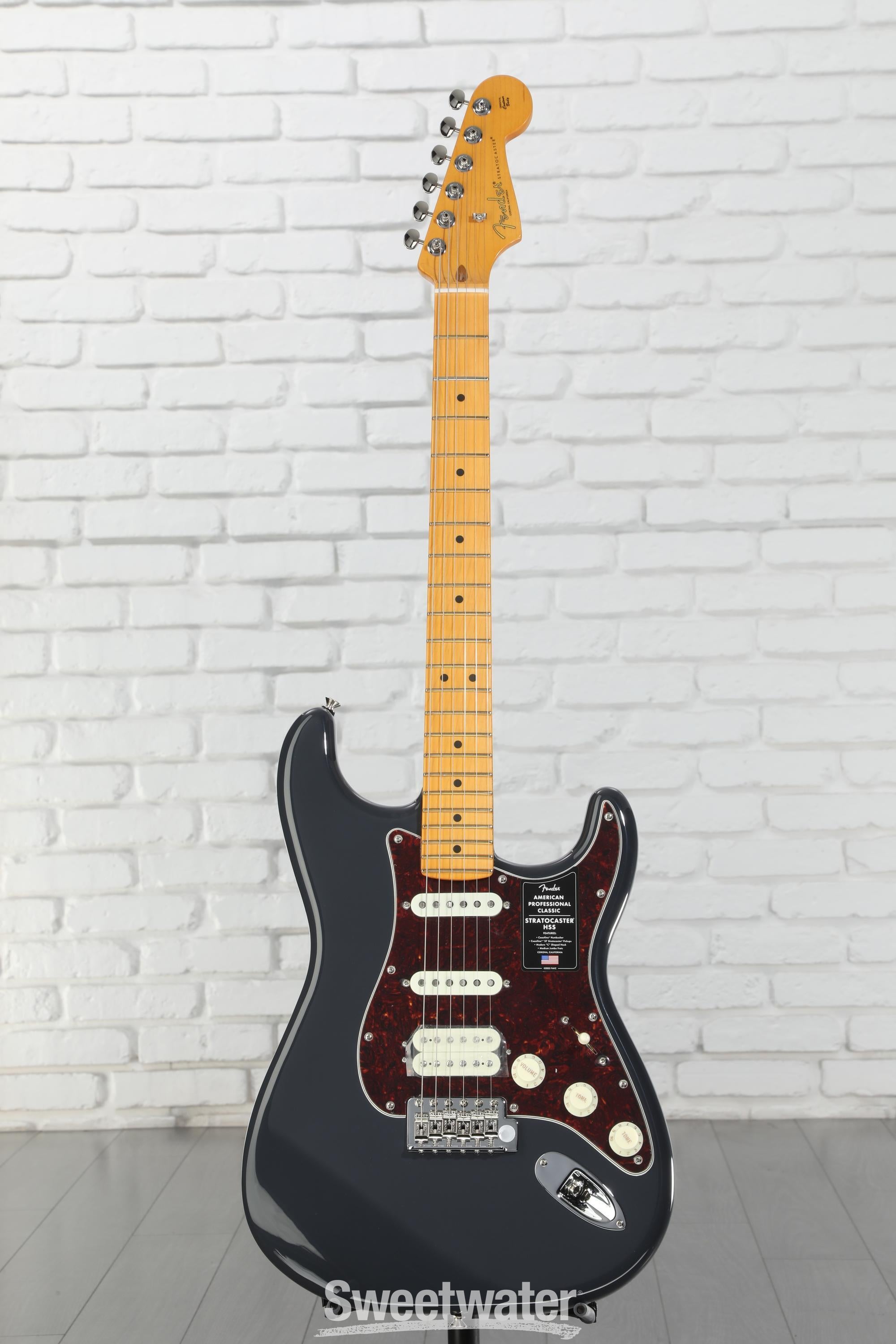 Fender American Professional Classic Stratocaster HSS Electric Guitar - Faded Black