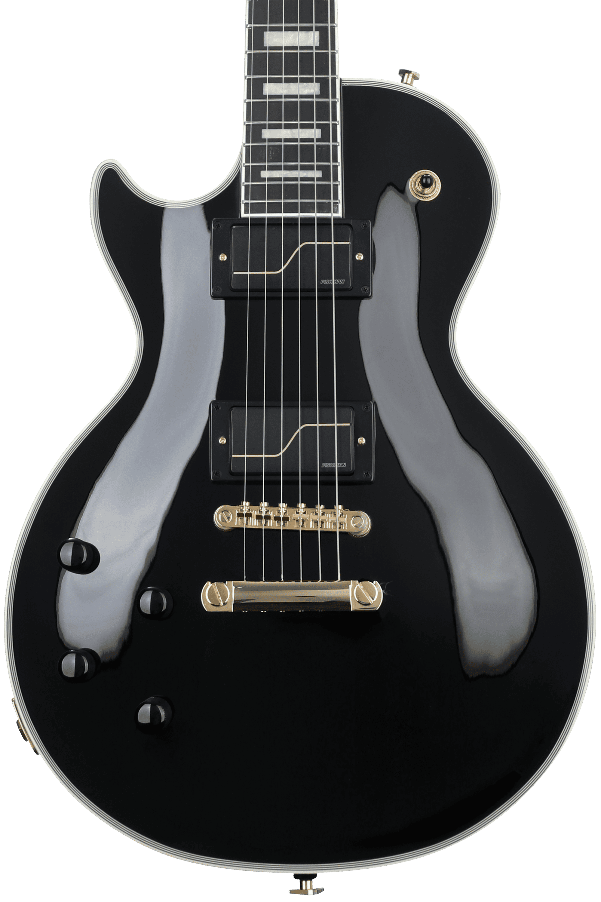 Epiphone Left-handed Matt Heafy Les Paul Custom Origins Electric Guitar -  Ebony | Sweetwater