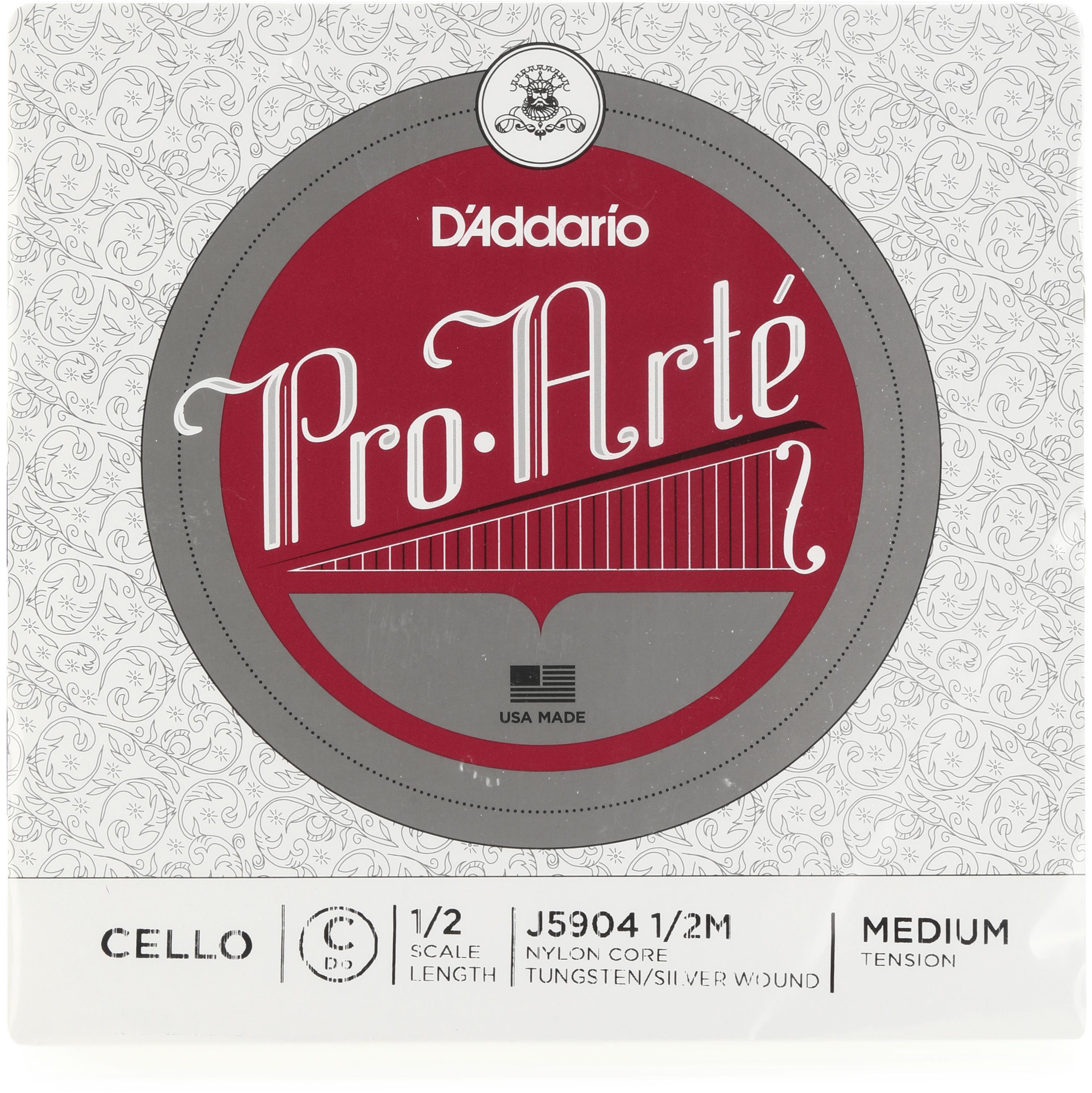 Photo of D'Addario J5904 Pro-Arte Cello C String - 1/2 Size, Medium Tension