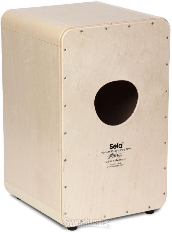 SERA カホン Casela Sela CaSela Snare Cajon - Satin Nut | Sweetwater