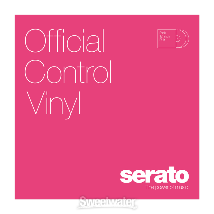 Serato 12 inch Control Vinyl Pair - Solid Pink