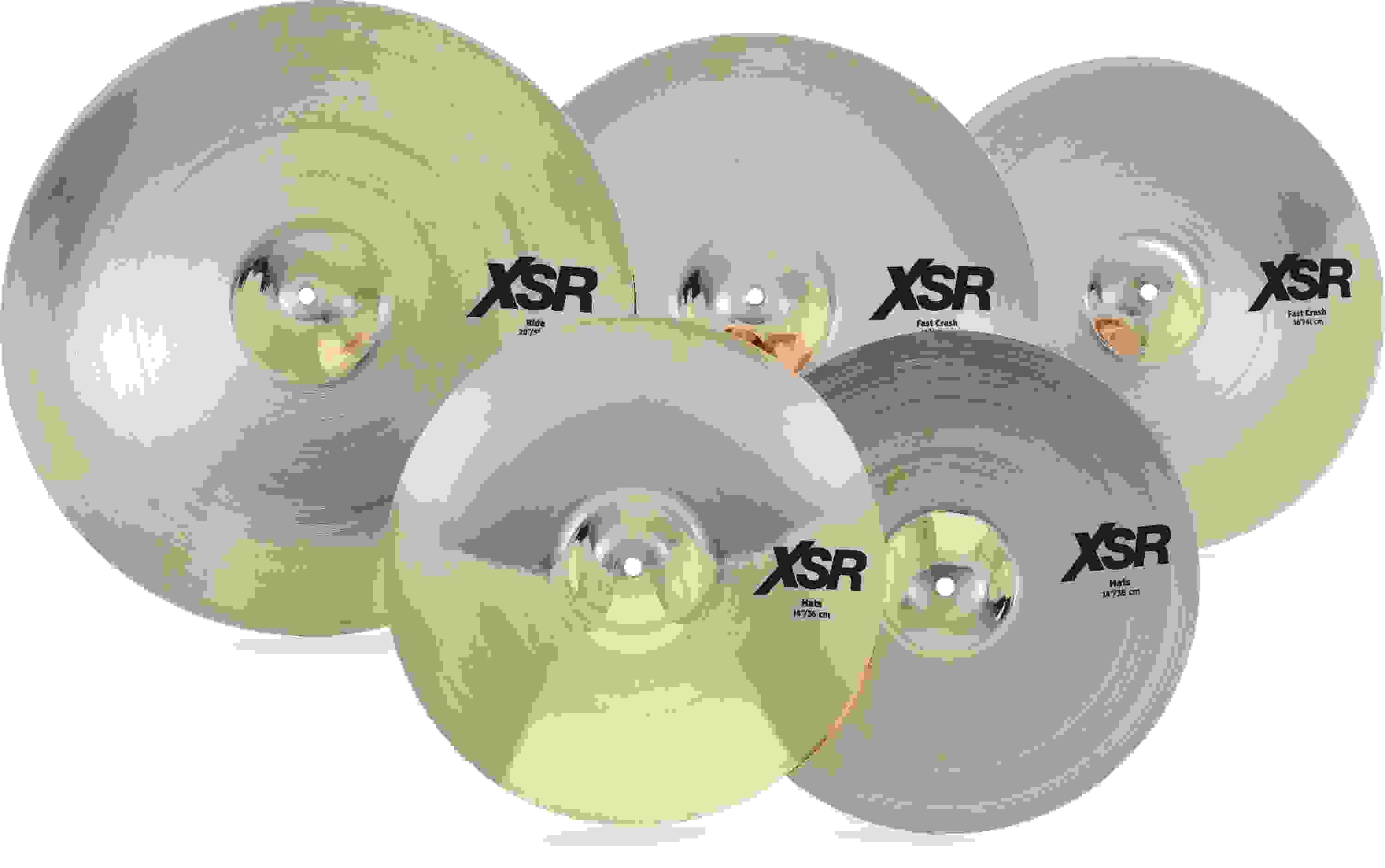 Sabian XSR Performance Cymbal Set - 14/16/20 inch - with Free 18 inch Crash