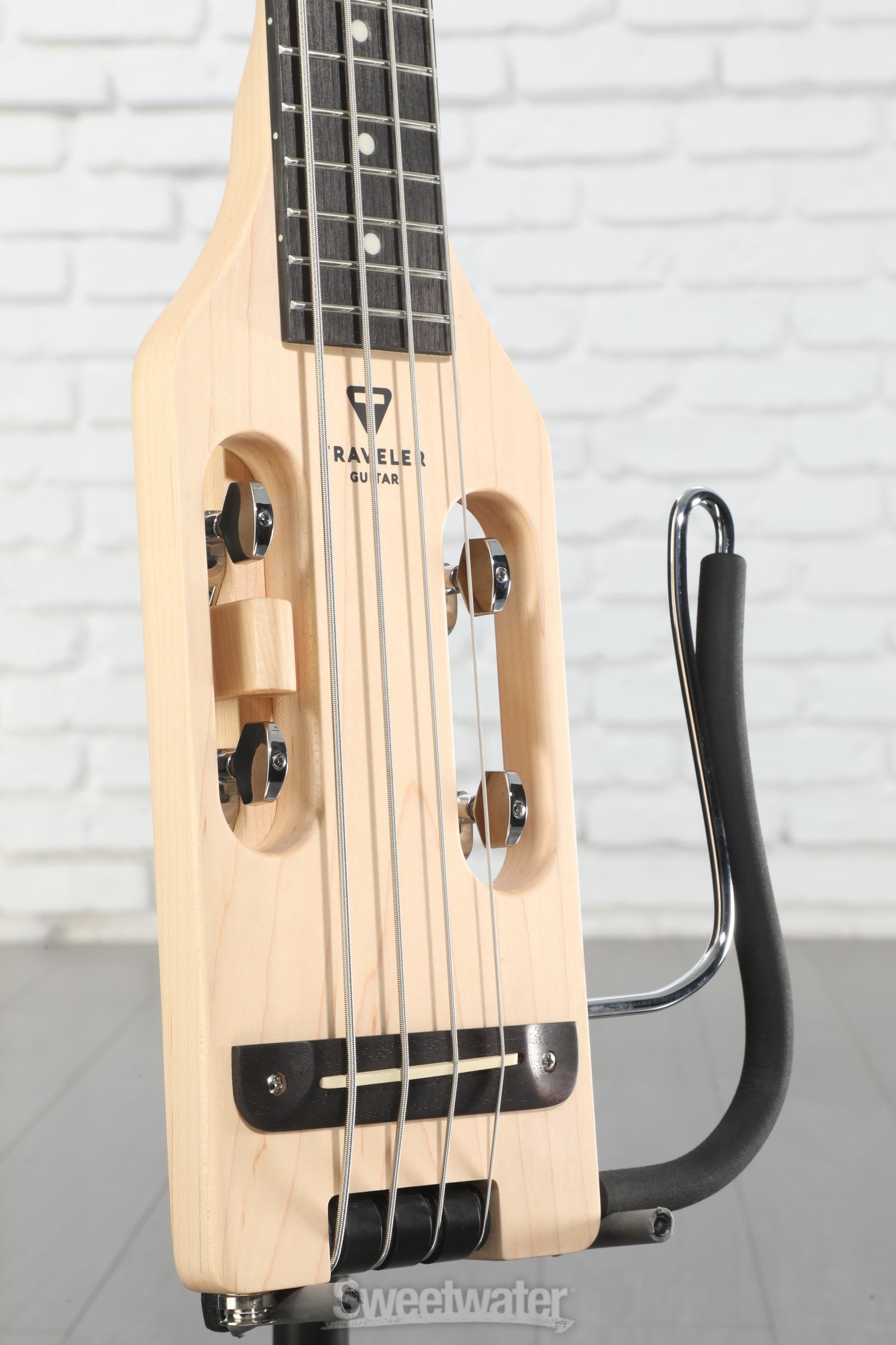 Traveler Guitar Ultra-Light Bass Guitar - Natural Maple | Sweetwater