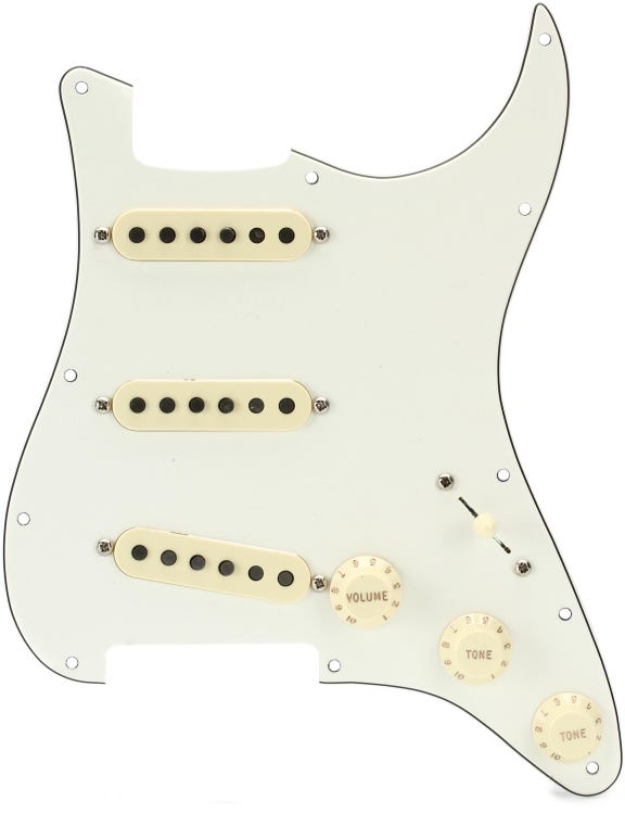 Fender Tex Mex Prewired Stratocaster Pickguard - 3-ply Black