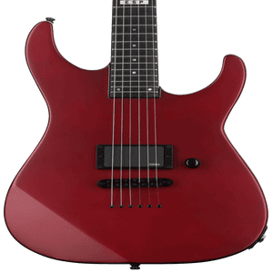 ESP E-II M-1 Thru NT Electric Guitar - Deep Candy Apple Red Satin