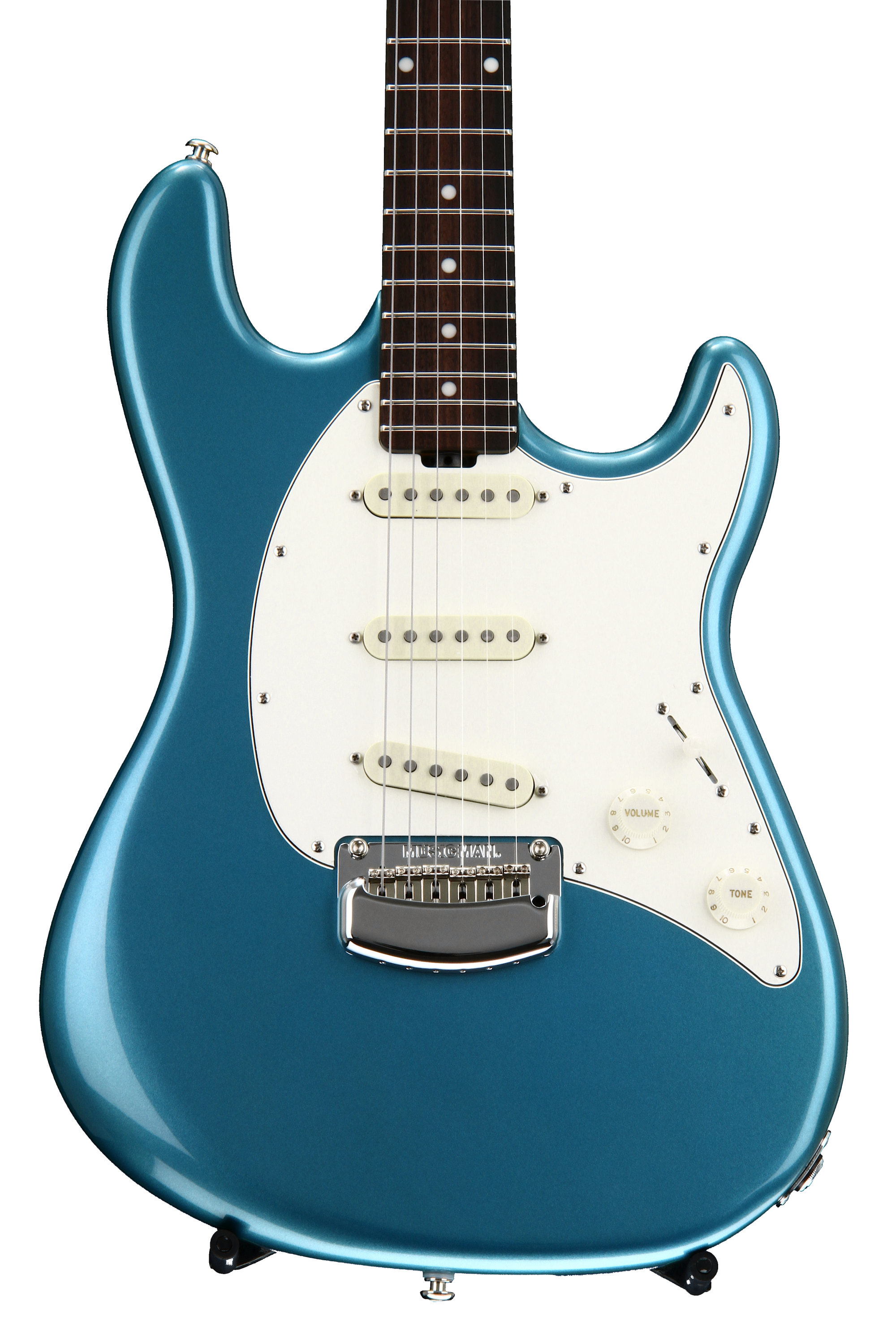 Ernie Ball Music Man Cutlass SSS - Vintage Turquoise, Rosewood