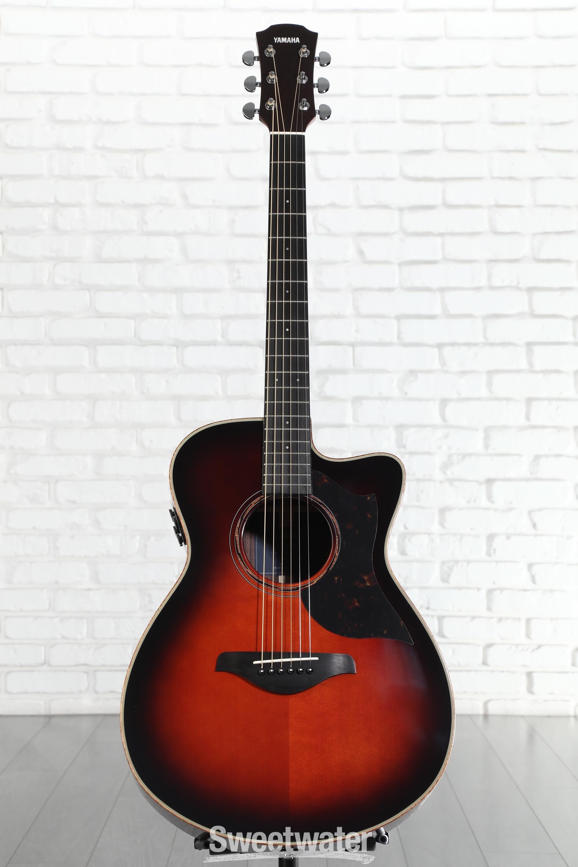Yamaha AC3R ARE Concert Cutaway Acoustic-electric Guitar - Tobacco