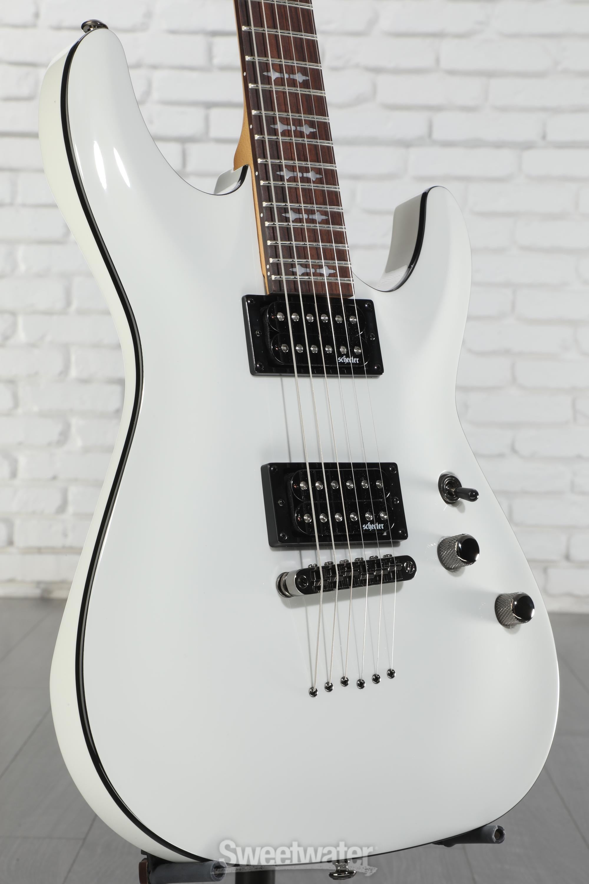 Schecter Omen-6 Electric Guitar - Gloss White | Sweetwater