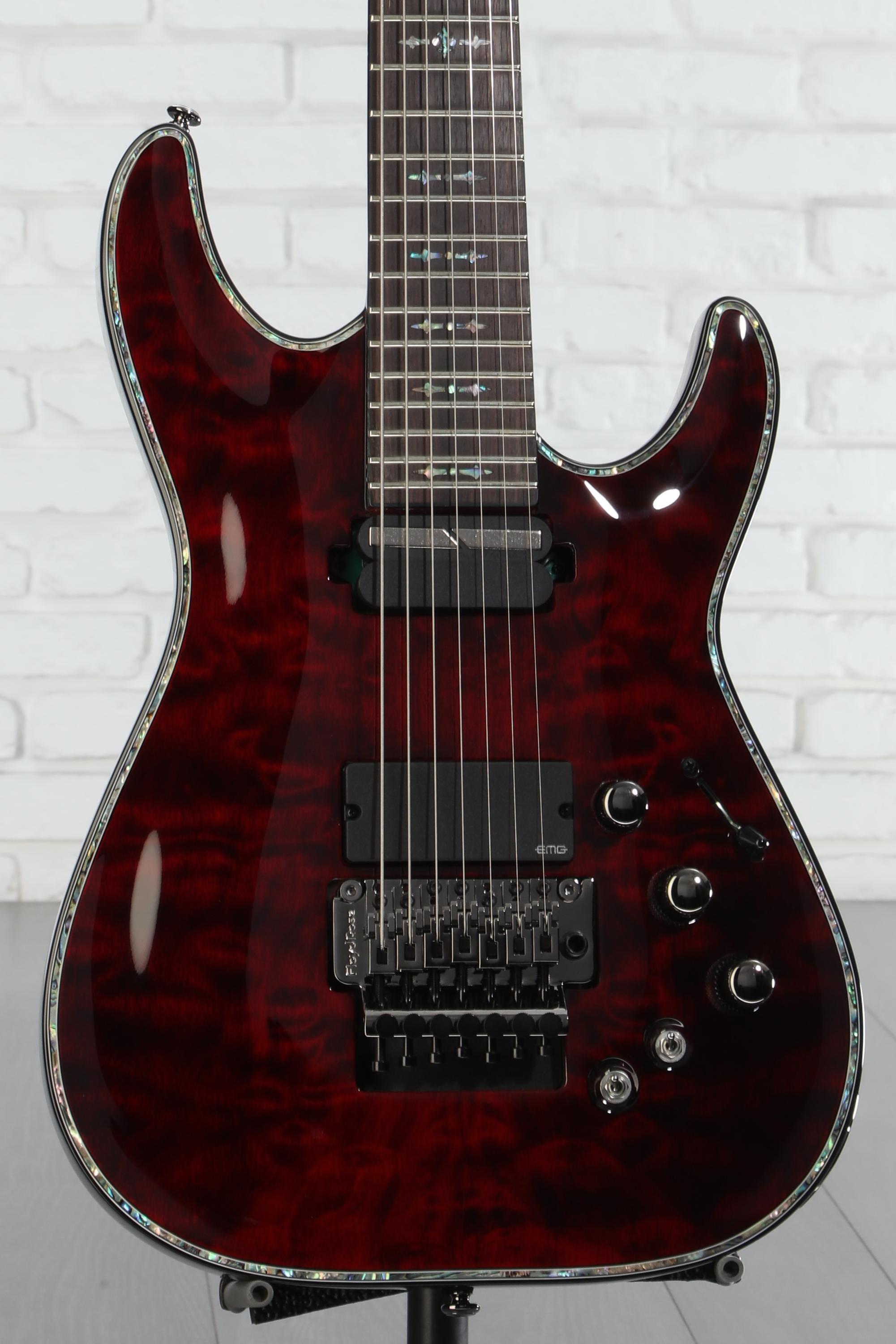 Schecter Hellraiser C-7 FR-S Electric Guitar - Black Cherry