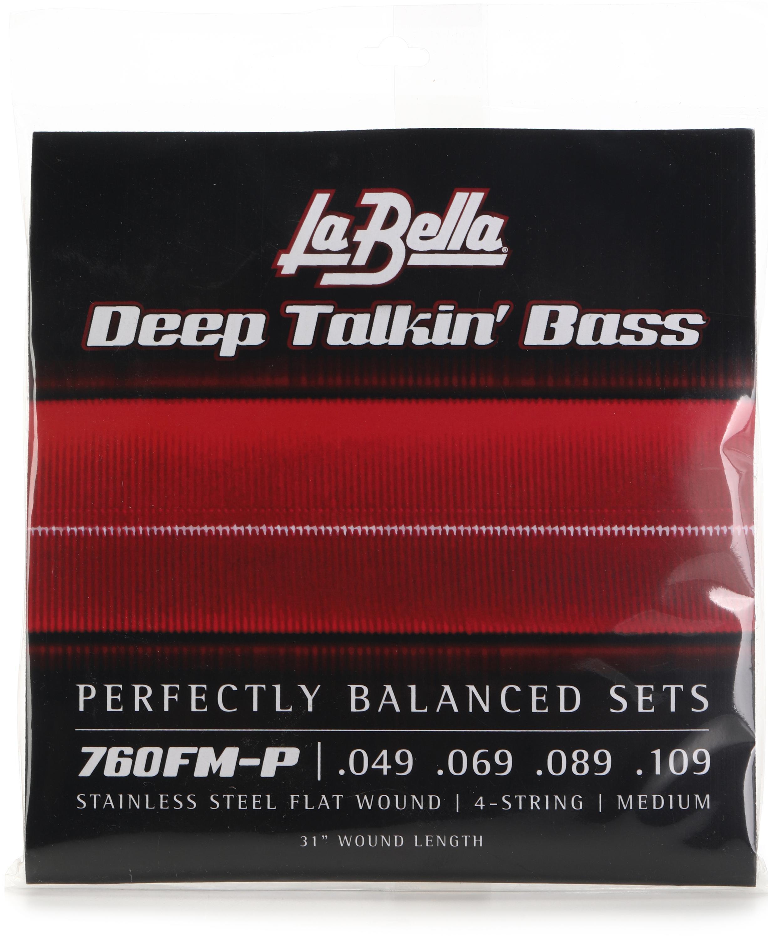 Hofner Club Bass La Bella 760FL-S Deep Talkin' Bass Flats - Light