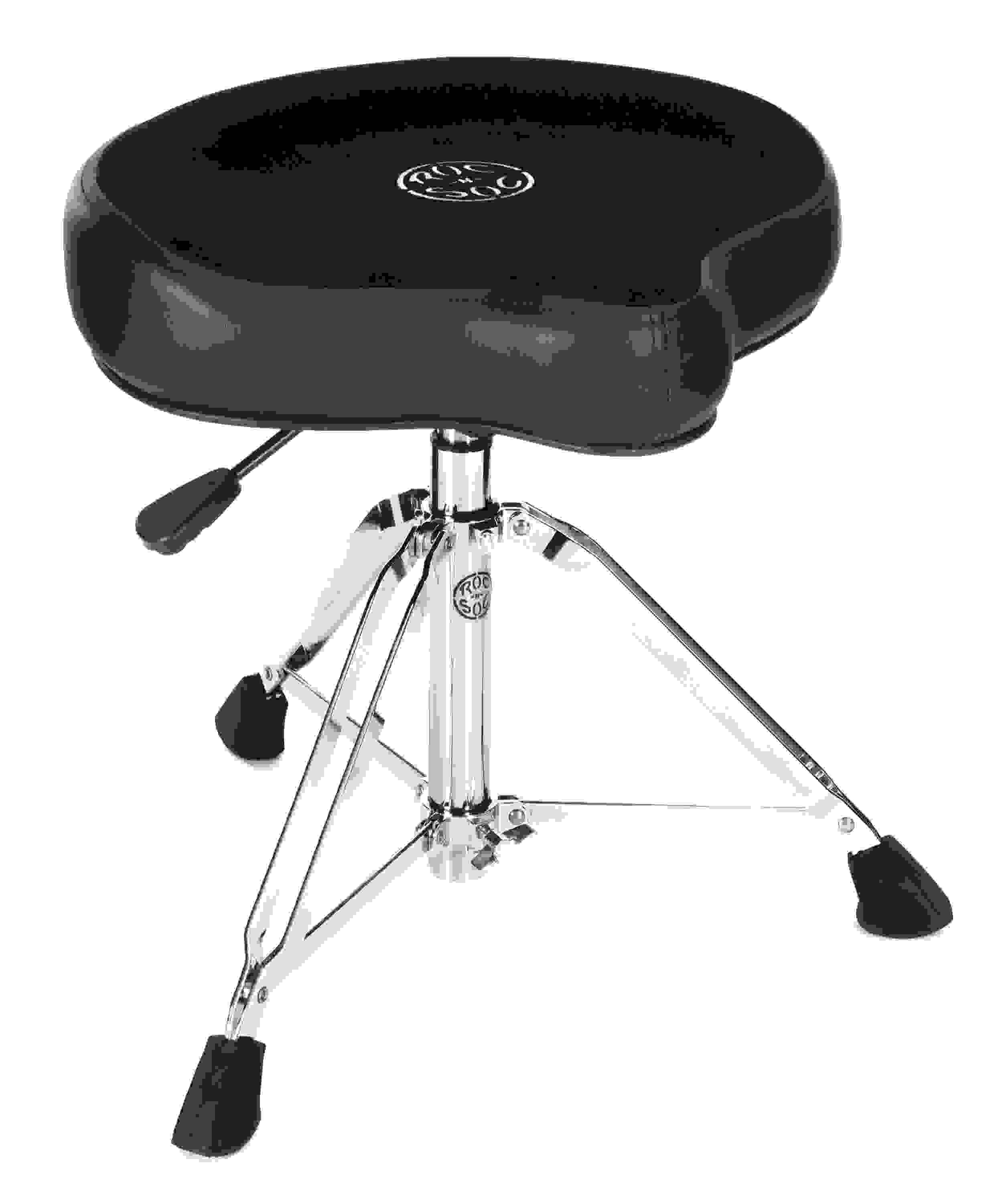 RocNSoc Nitro Gas Drum Throne with Original Saddle Black Sweetwater