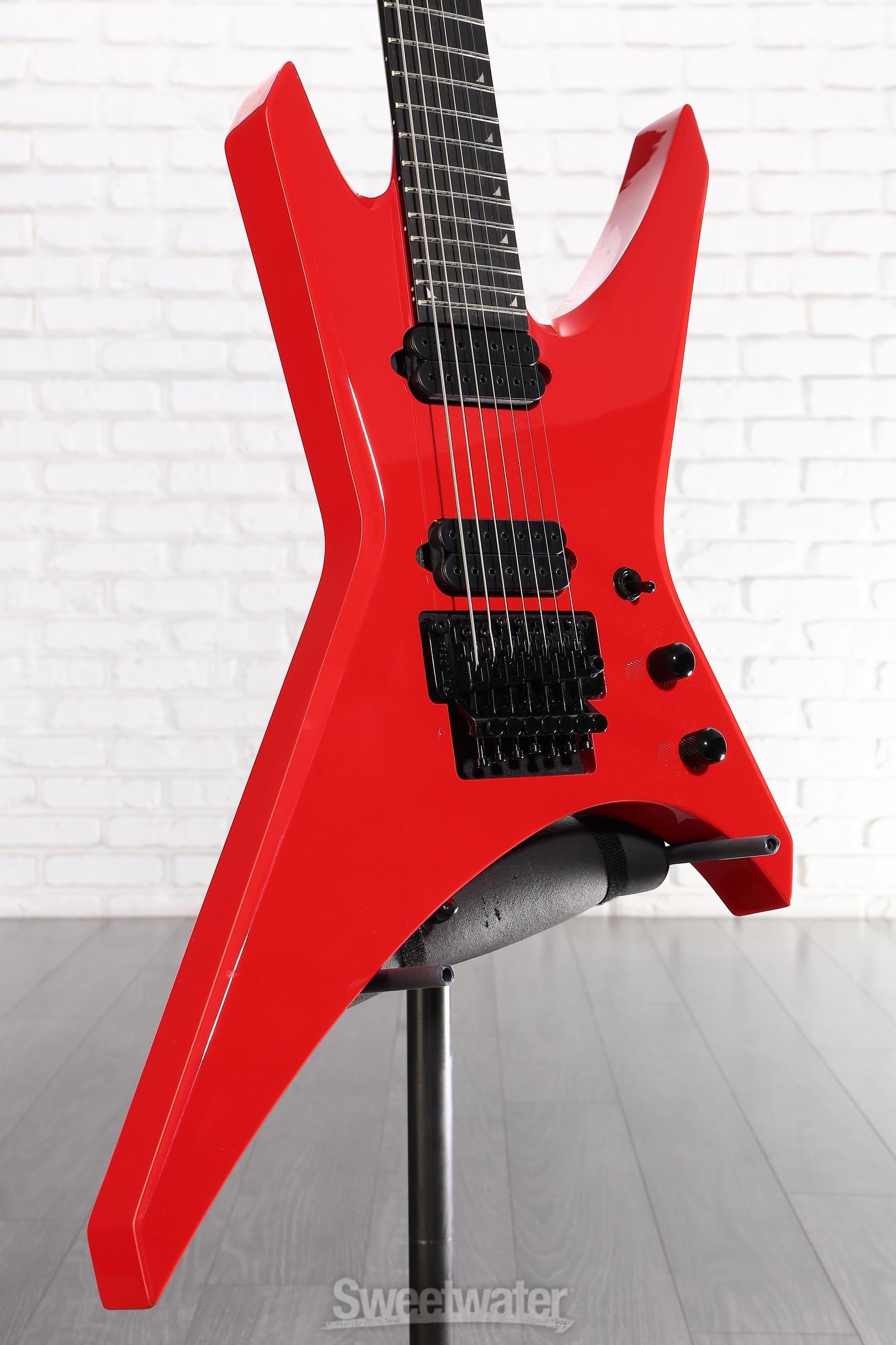 Photo of Jackson Pro Series Signature Dave Davidson Warrior WR7 7-string Baritone Electric Guitar - Ferrari Red