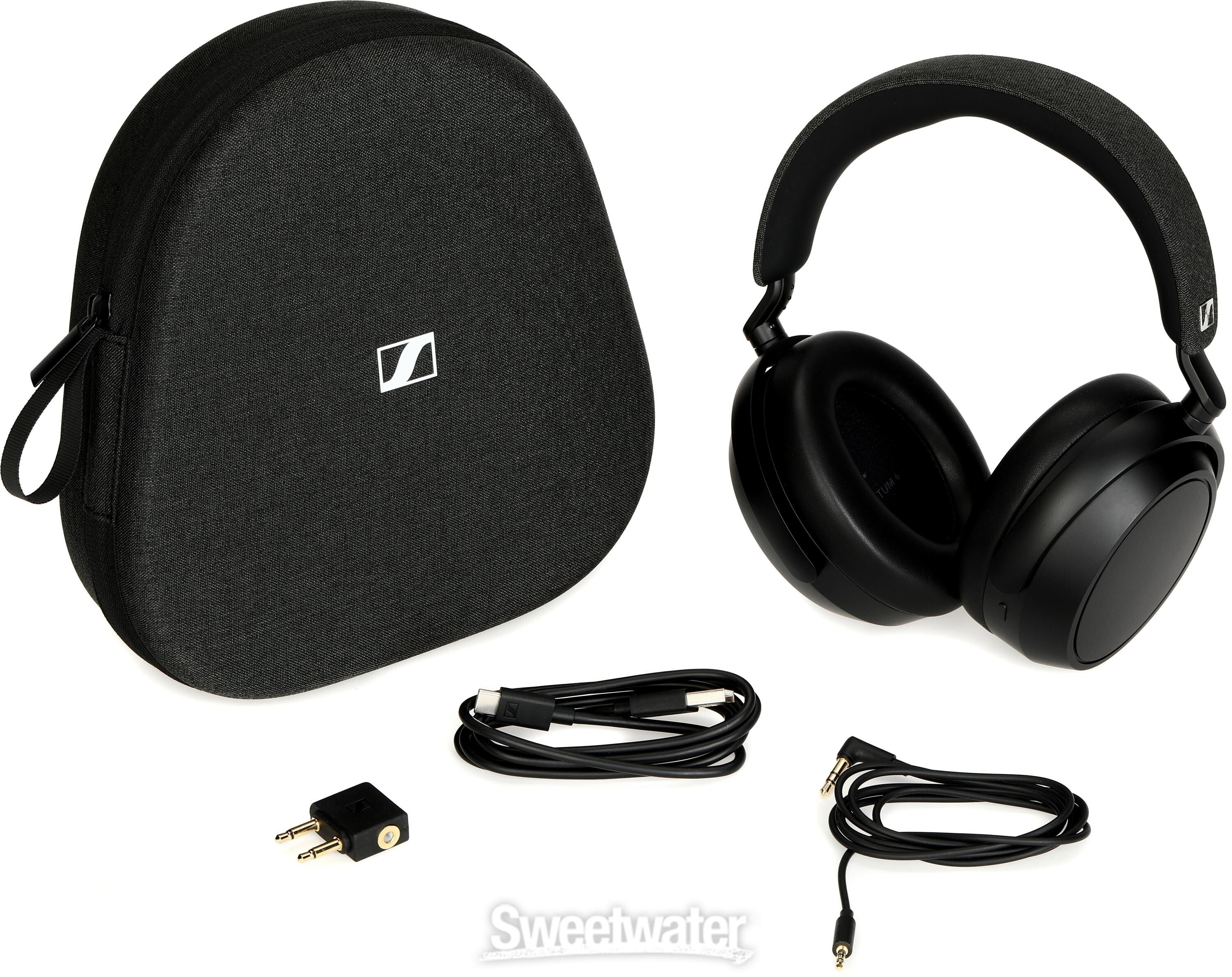 Sennheiser M4AEBT Momentum 4 Wireless Headphones - Black | Sweetwater