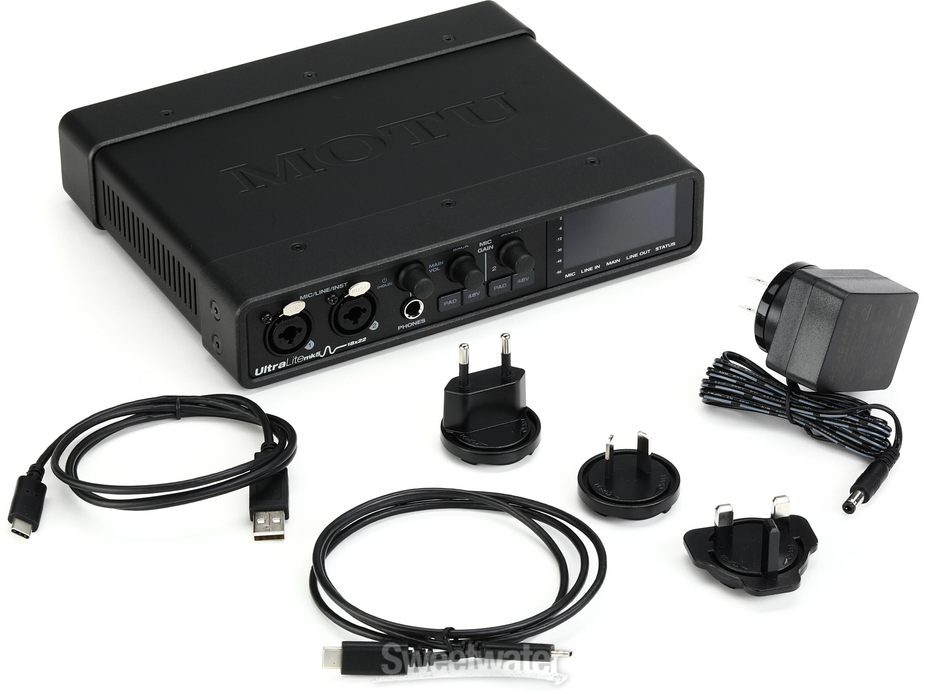 MOTU UltraLite-mk5 18x22 USB Audio Interface | Sweetwater