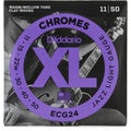 Photo of D'Addario ECG24 XL Chromes Flatwound Electric Guitar Strings - .011-.050 Jazz Light