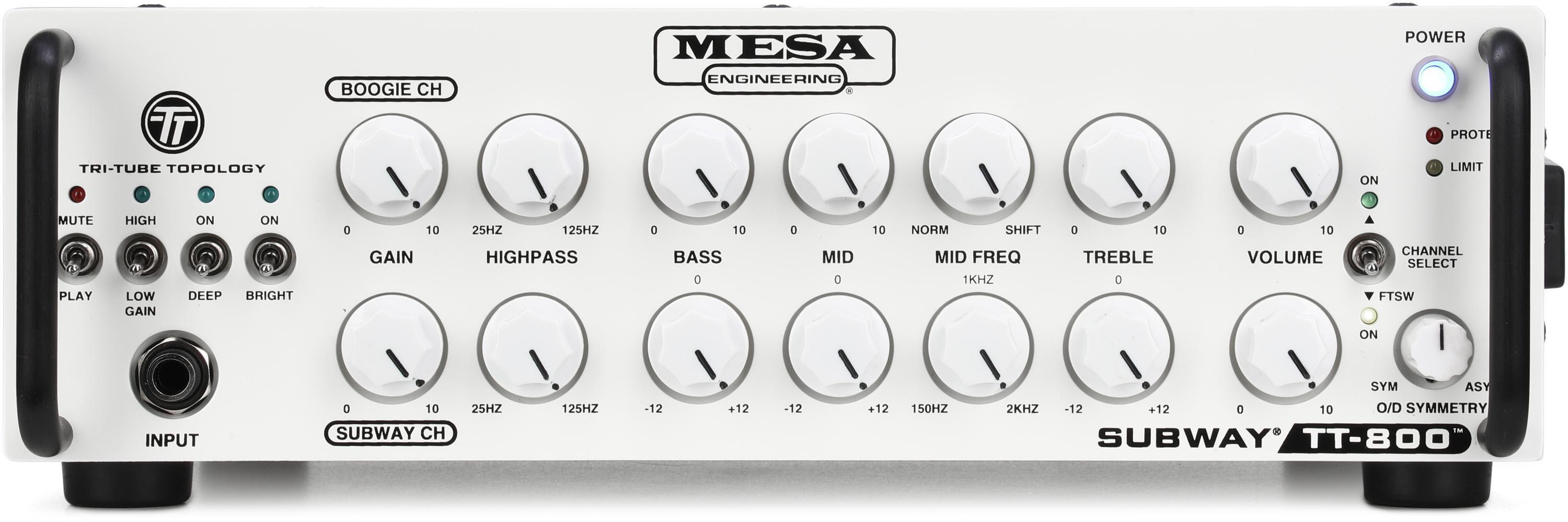 Photo of Mesa/Boogie Subway TT-800 Lightweight 800-watt Bass Head - White, Sweetwater Exclusive
