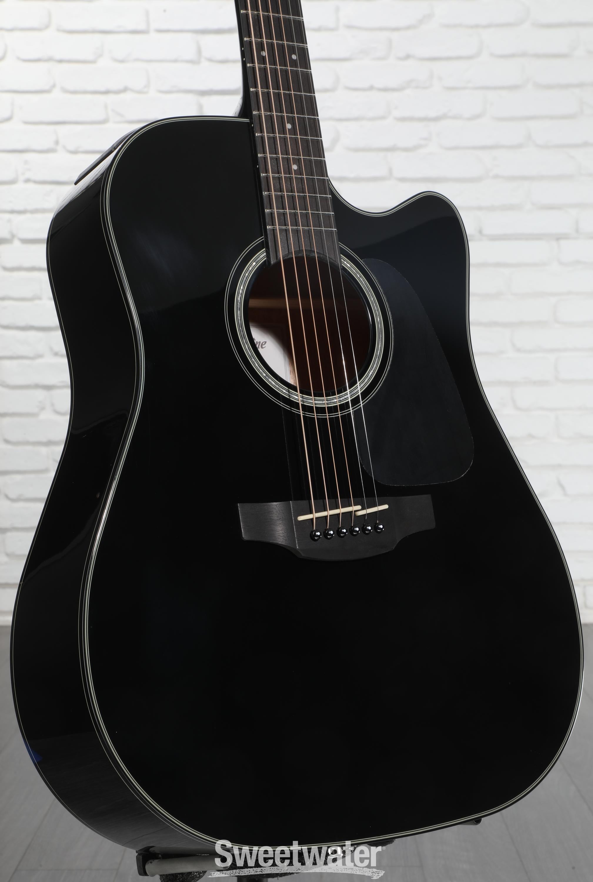 Takamine タカミネ GD30CE 袋付き 新しい弦付き Takamine GD30CE Acoustic-Electric Guitar - Black | Sweetwater