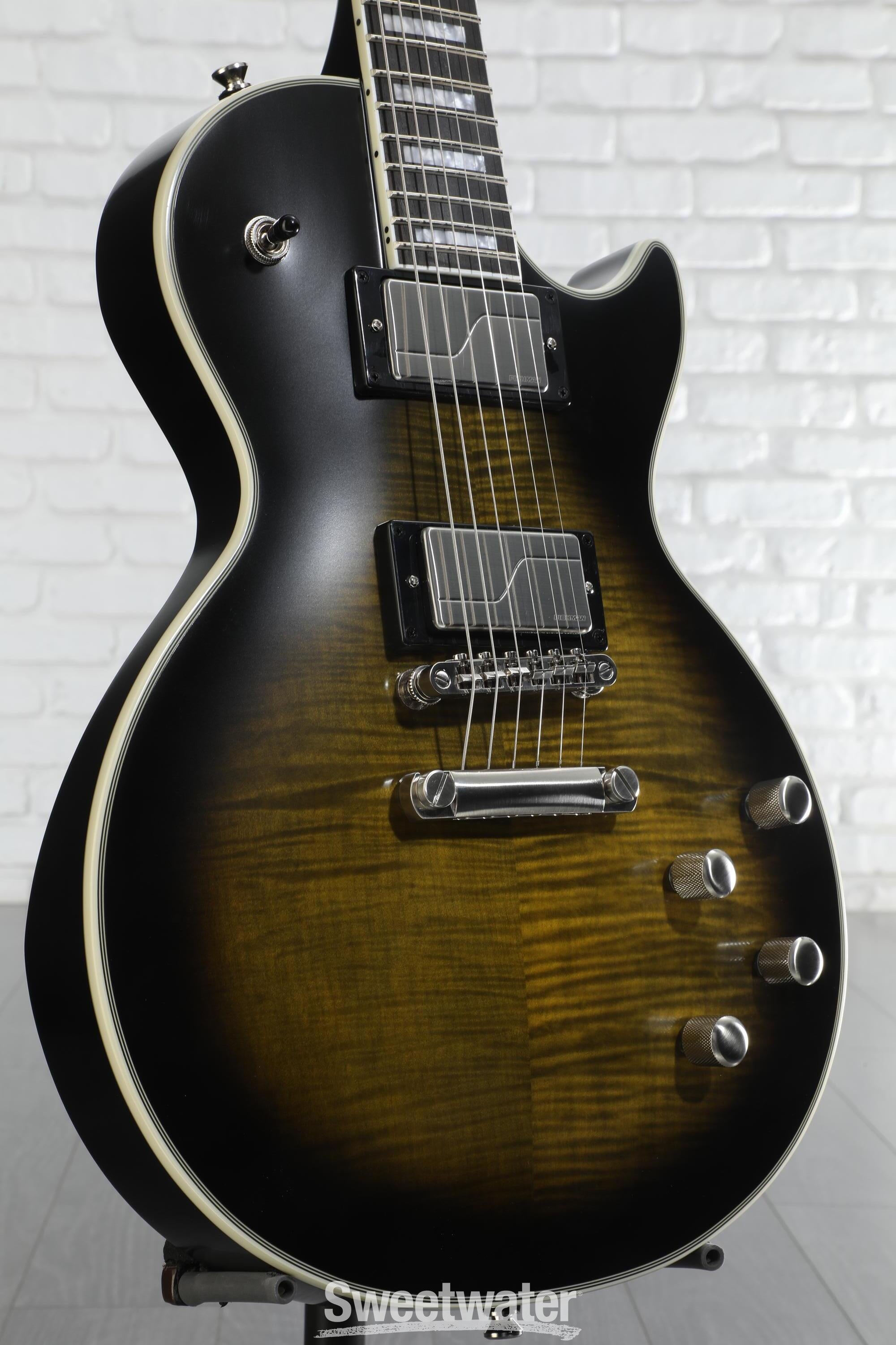 Epiphone Les Paul Prophecy Electric Guitar - Olive Tiger Aged