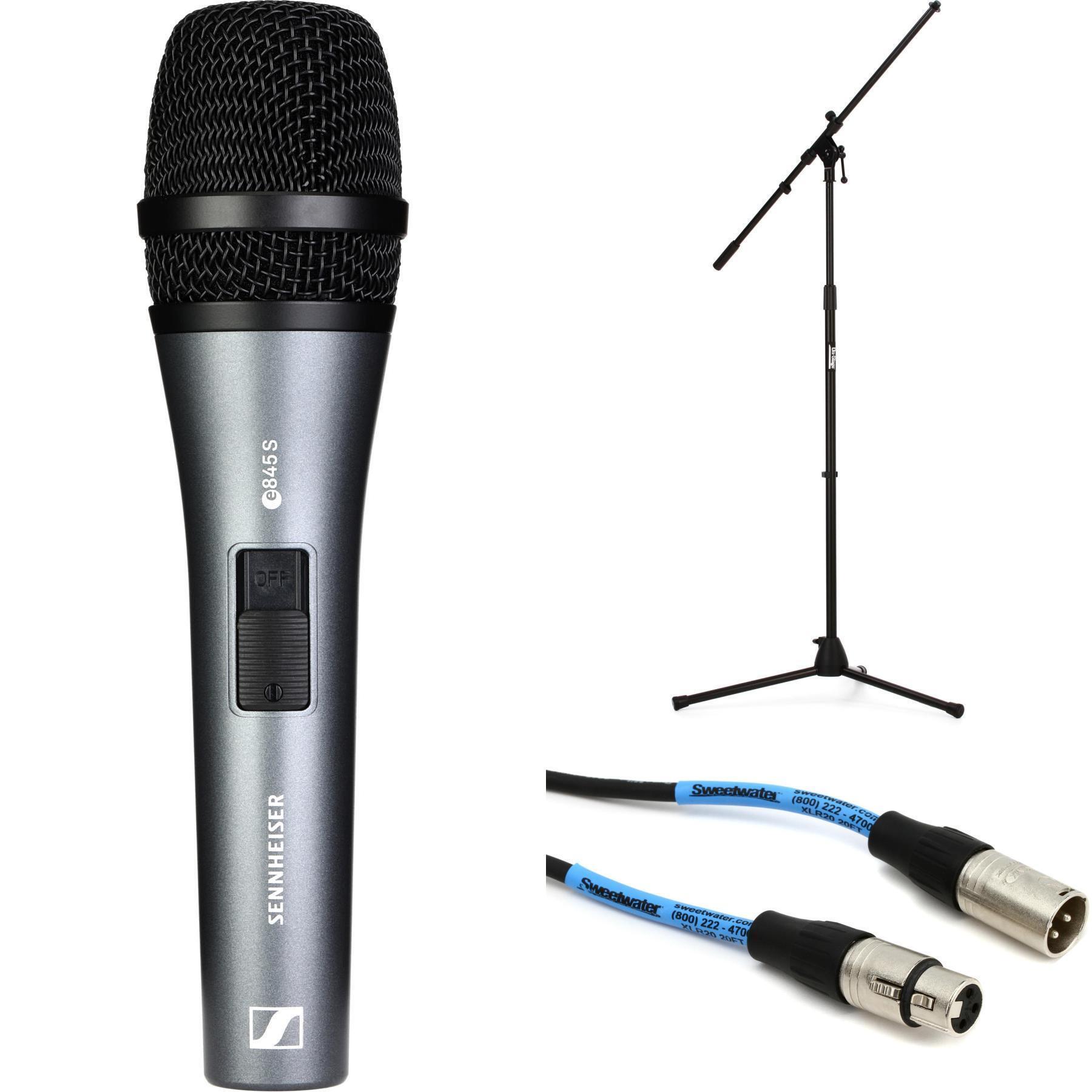 Sennheiser e 845-S Supercardioid Dynamic Vocal Microphone with On