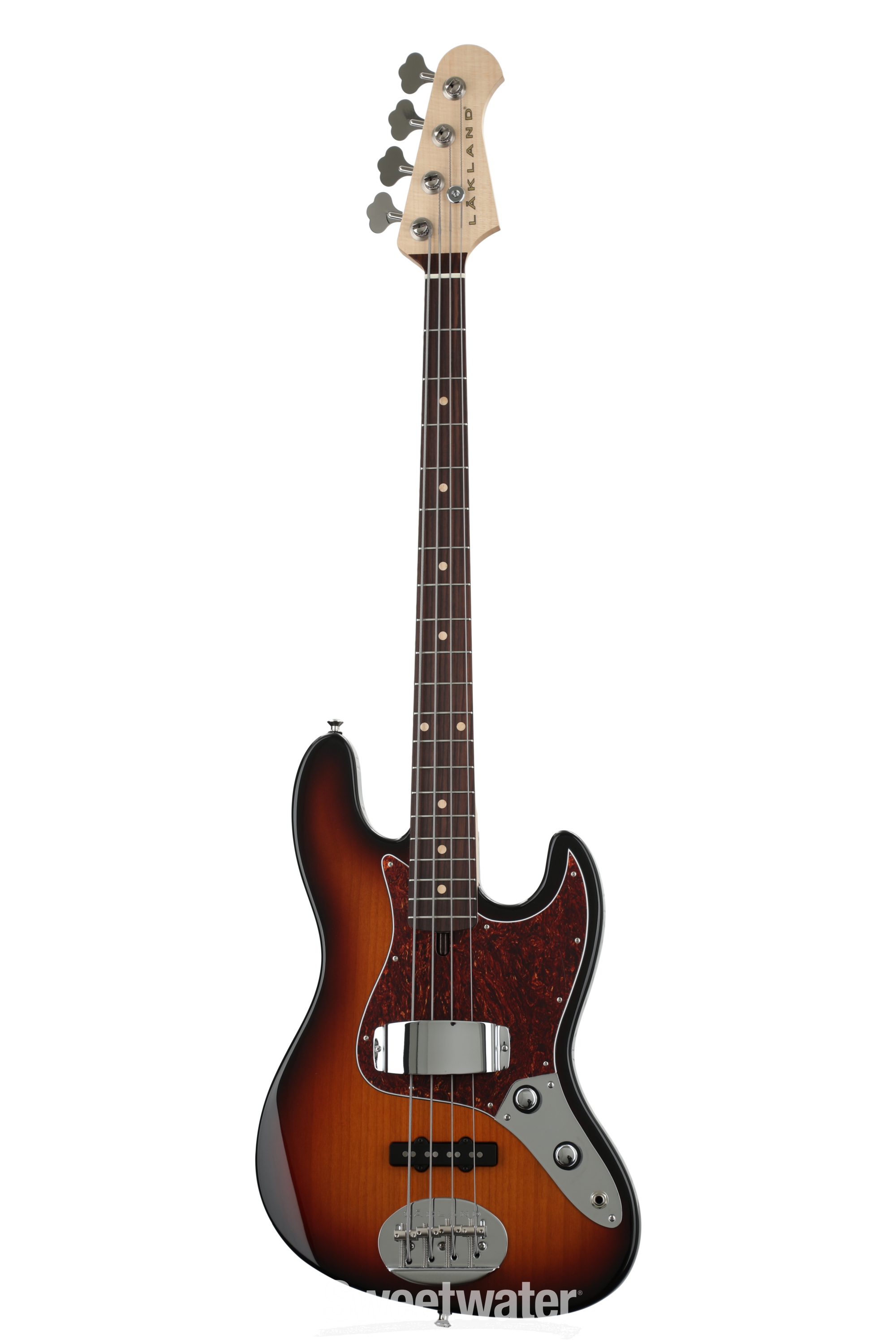 Lakland USA 44-60 Vintage J Bass Guitar - Three Tone Sunburst 