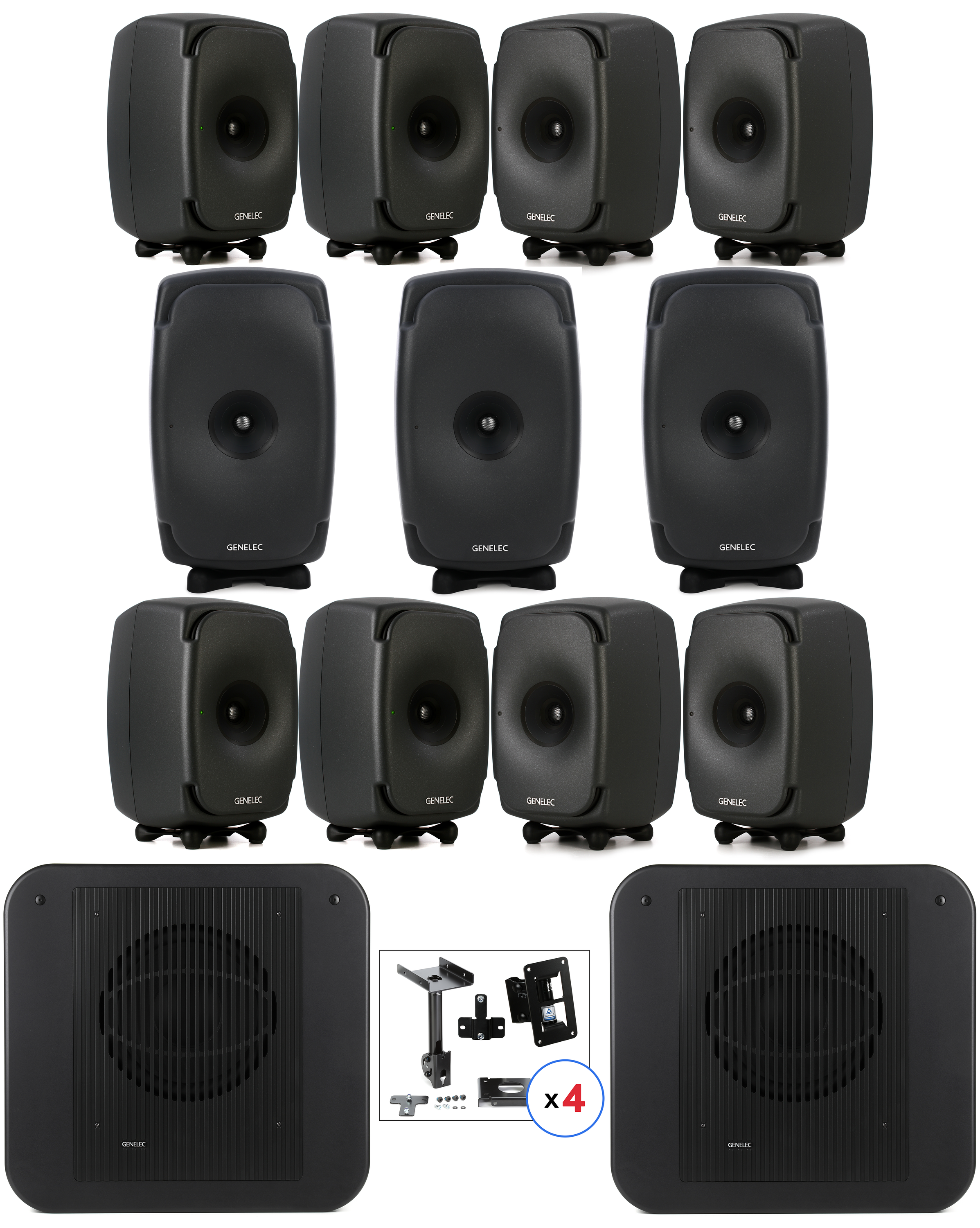 Genelec 7.1.4 Immersive Audio Studio Monitor System | Sweetwater
