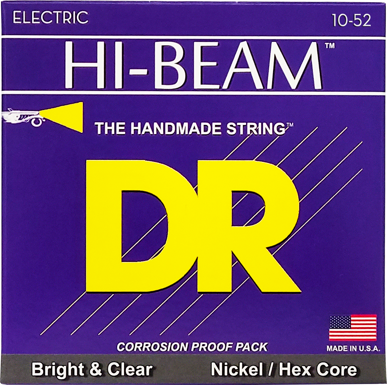 Photo of DR Strings BTR-10 Hi-Beam Nickel Plated Electric Strings - .010-.052 Big Heavy