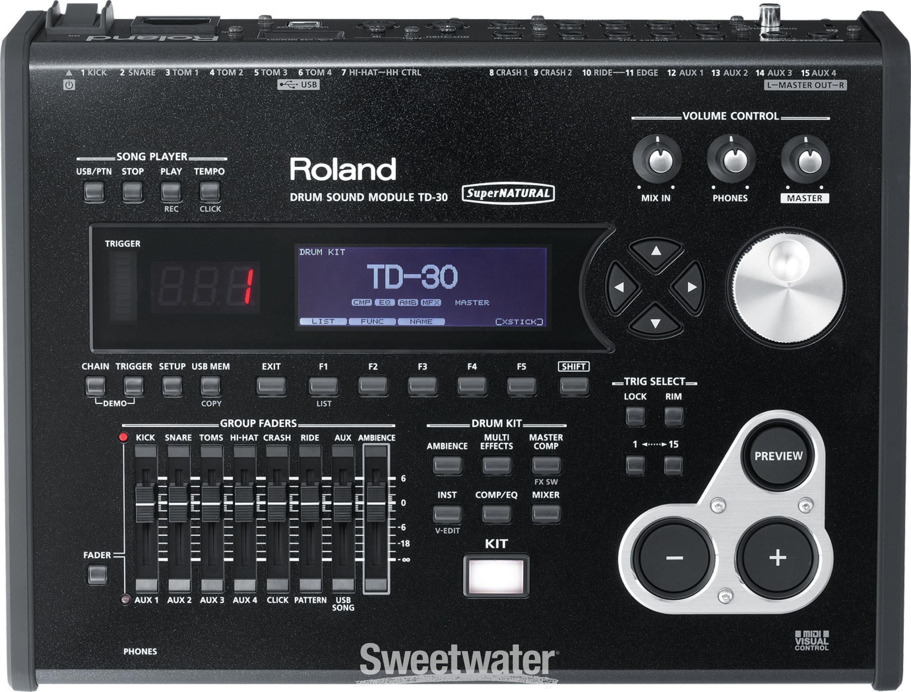 Roland TD-30KV Electronic Drum Set - 6-piece | Sweetwater