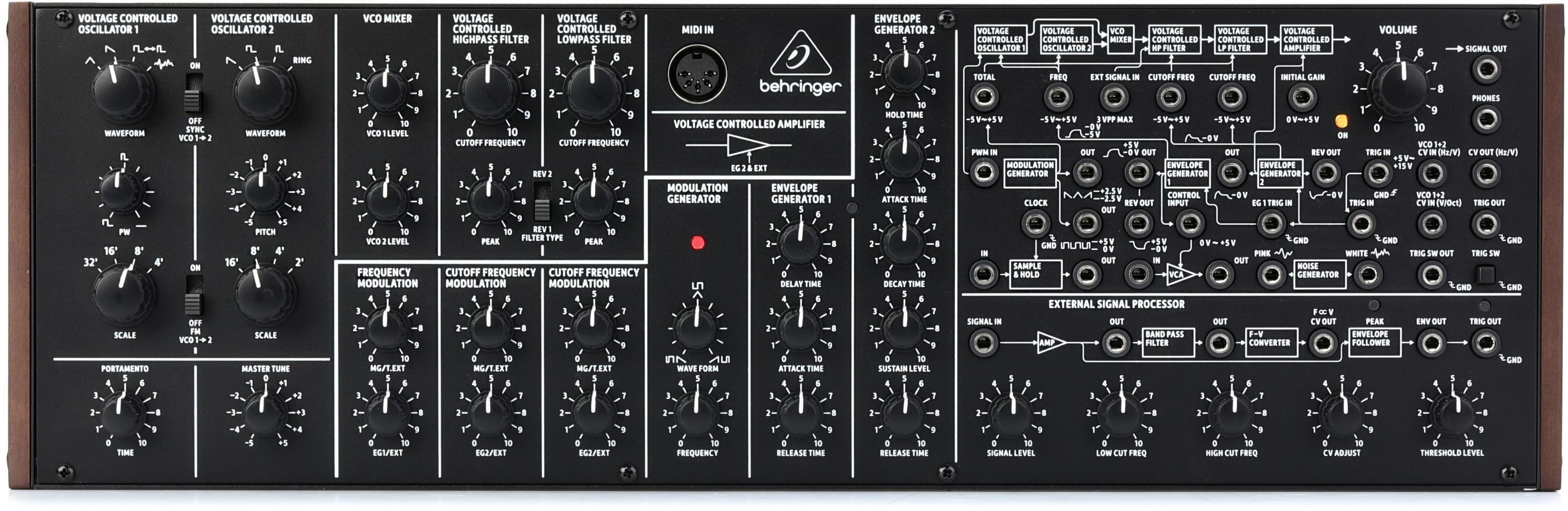Behringer K-2 MK II Semi-modular Analog Synthesizer | Sweetwater