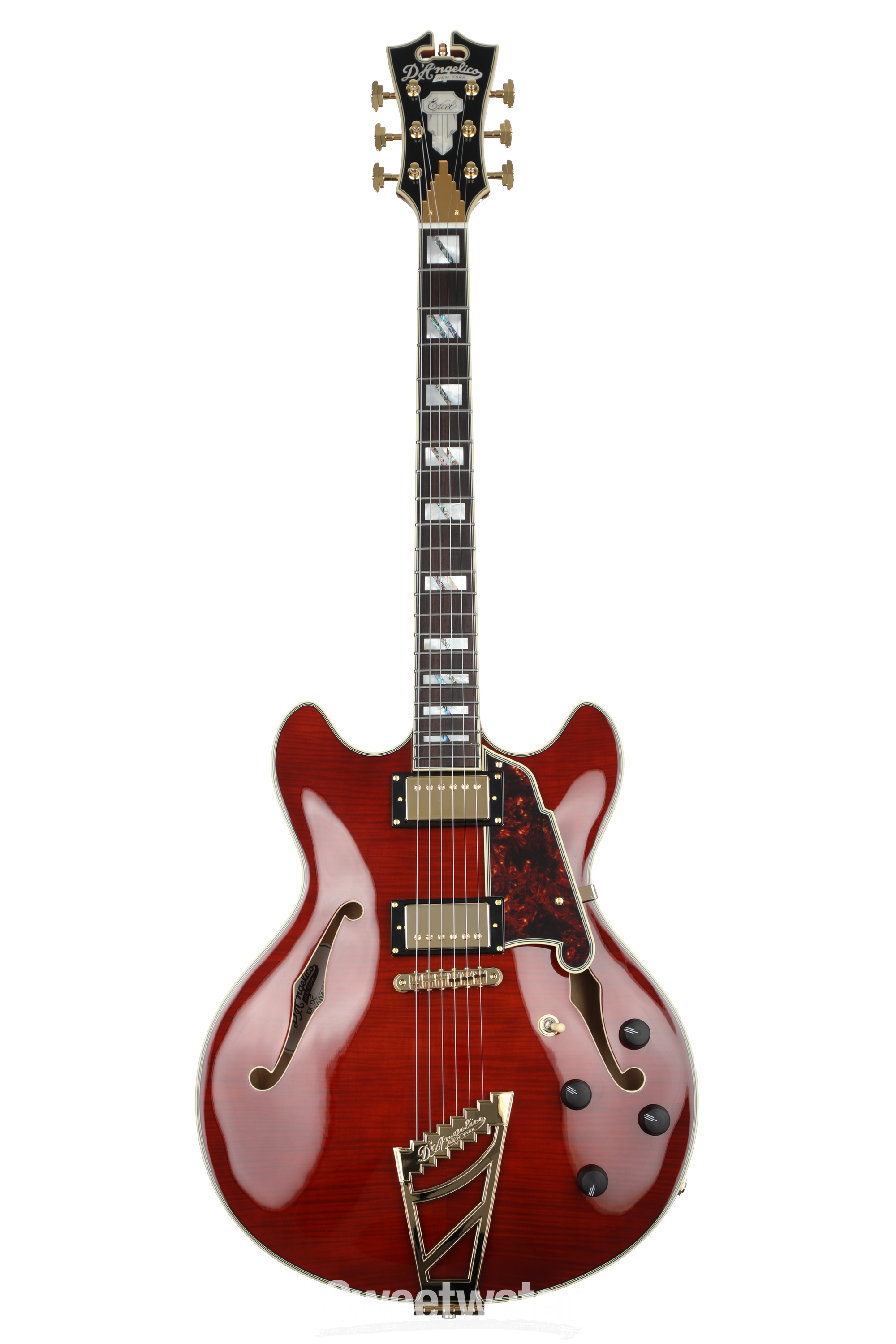 D'Angelico Excel DC Semi-hollowbody Electric Guitar - Viola