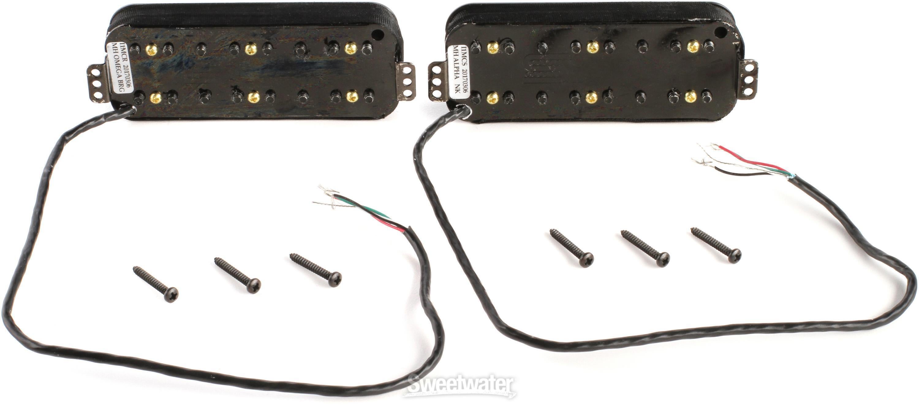 Seymour Duncan Mark Holcomb Alpha and Omega 8-string Signature 2-piece  Pickup Set - Black