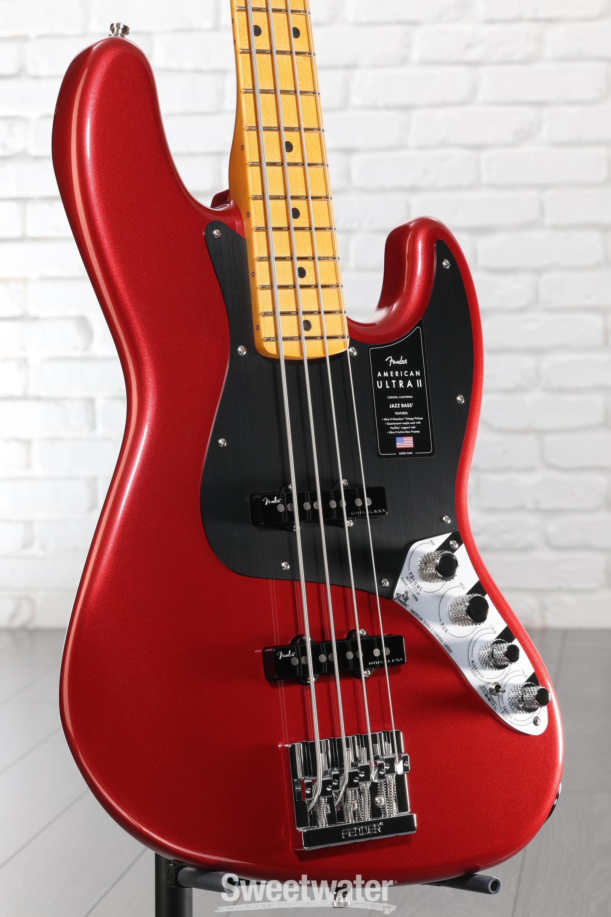 Fender American Ultra II Jazz Bass - Sinister Red, Maple