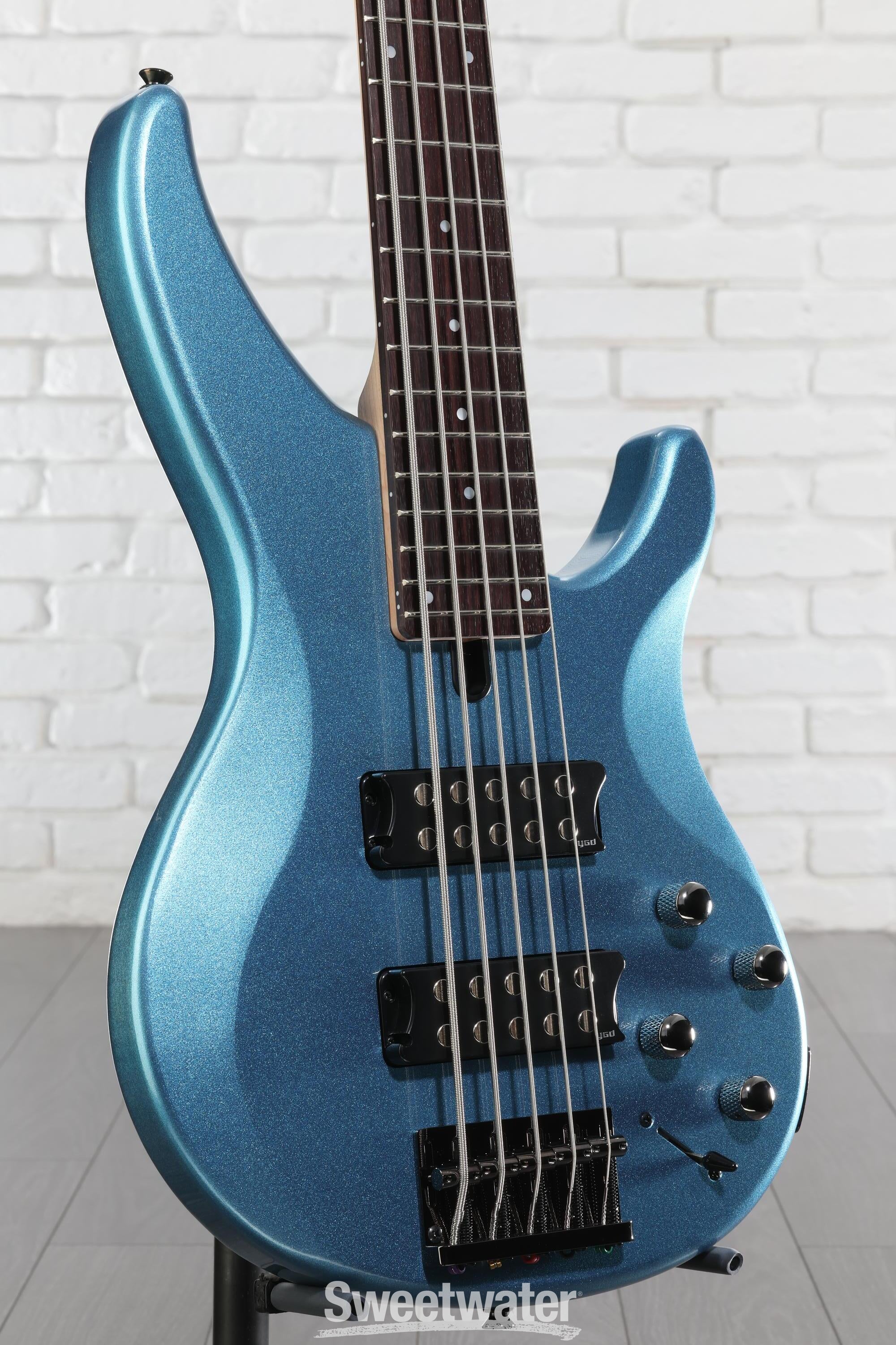 Yamaha TRBX305 5-string Bass Guitar - Factory Blue | Sweetwater