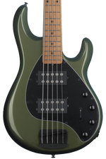 Photo of Ernie Ball Music Man StingRay Special 5 HH Bass Guitar - Emerald Iris, Sweetwater Exclusive