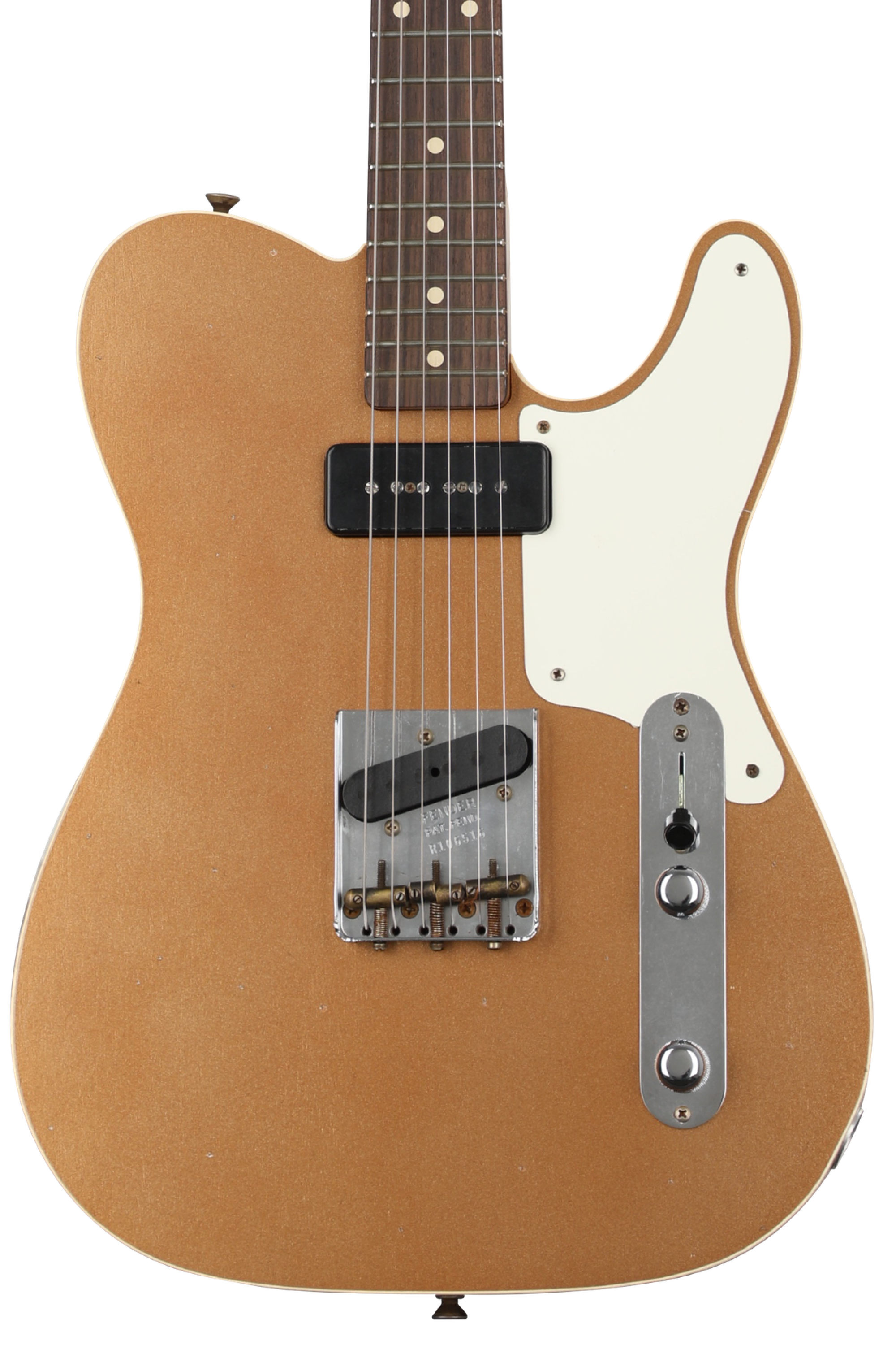 Alder Shoreline Gold Telecaster Style Guitar Body Relic