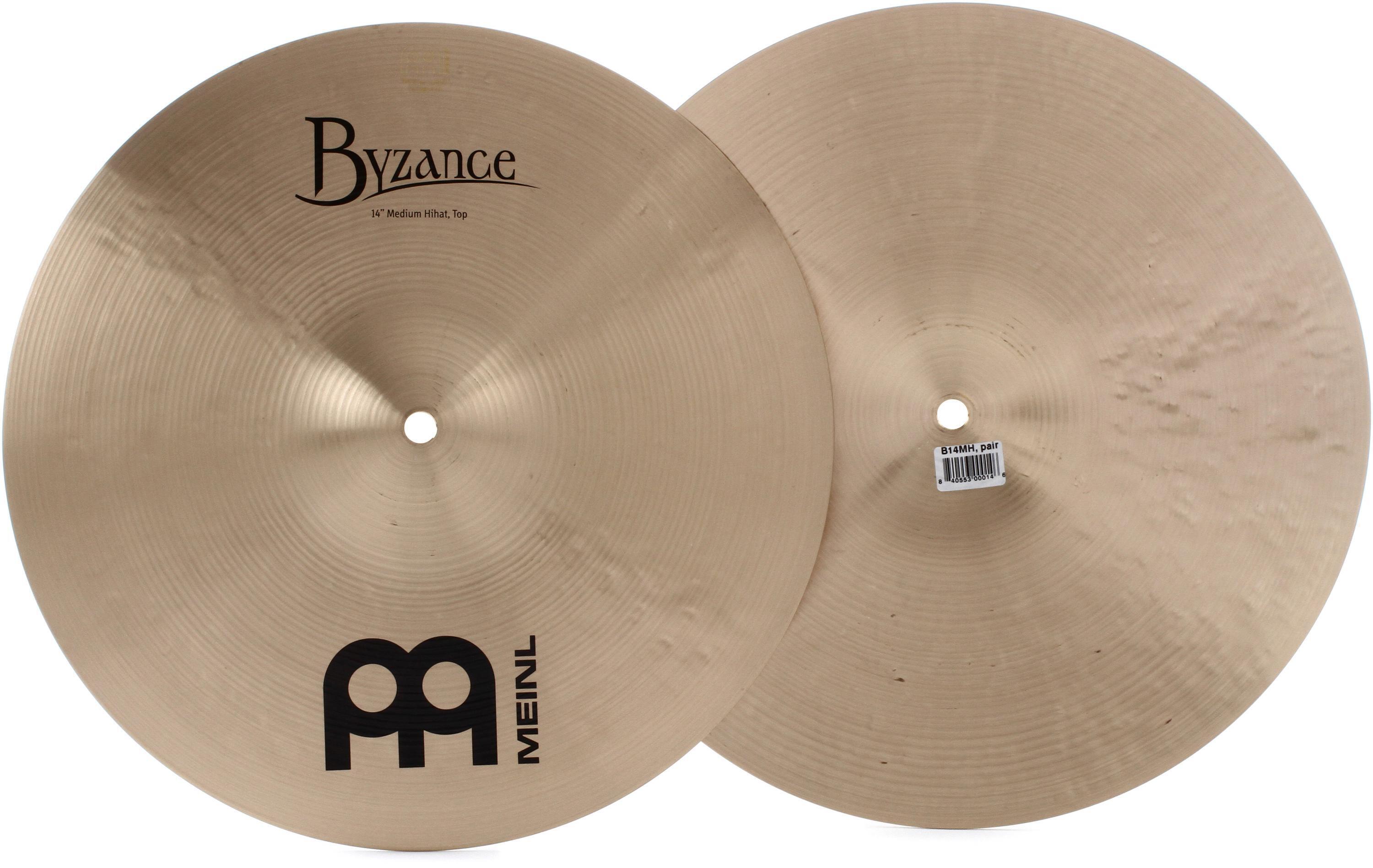 Meinl Cymbals Byzance Traditional Medium Hi-hat Cymbals - 14 inch 