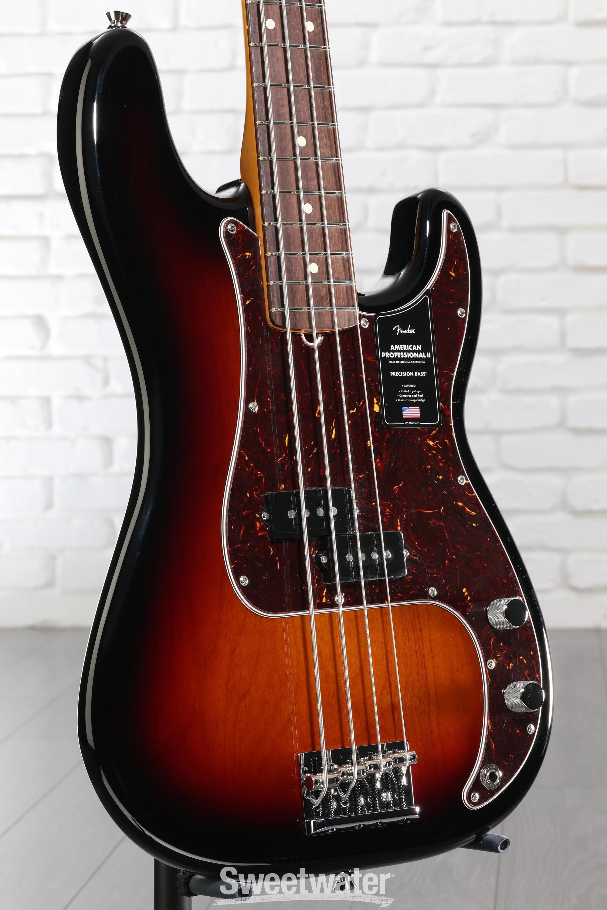 ベース American Professional II Precision Bass Fender American Professional II Precision Bass Guitar - 3-color