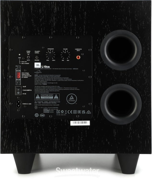 JBL L10cs 250-watt 10-inch Classic Powered Subwoofer Black