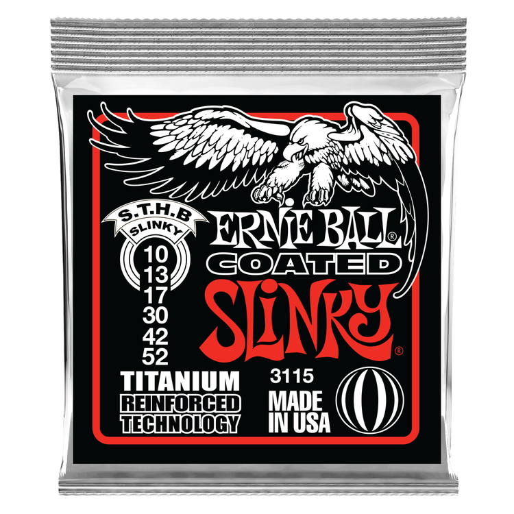 Encordoamento 010-052 Ernie Ball P02915, para Guitarra, Skinny Top Heavy  Bottom SlinkyM-Steel