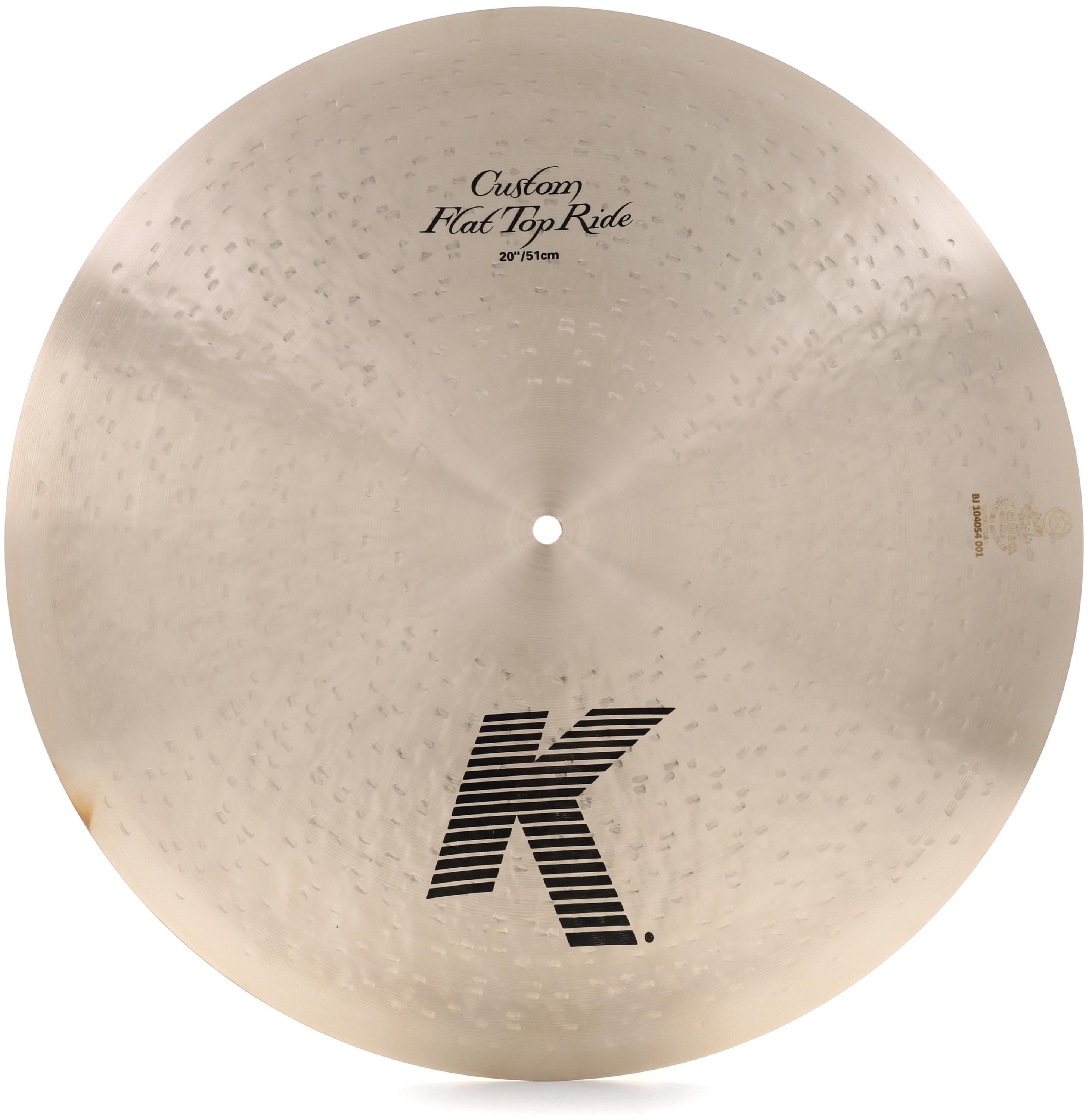 Zildjian 20-inch K Custom Flat Top Ride Cymbal | Sweetwater