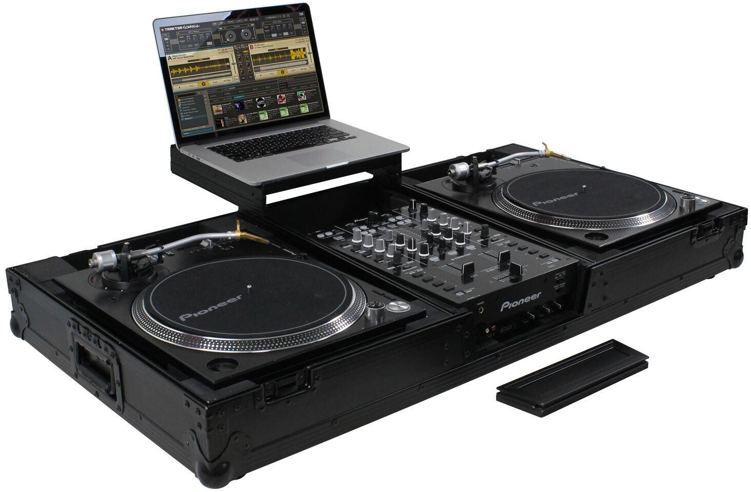 Odyssey FZGSLBM10WRBL 10-inch DJ Mixer and Turntable Flight Coffin Case