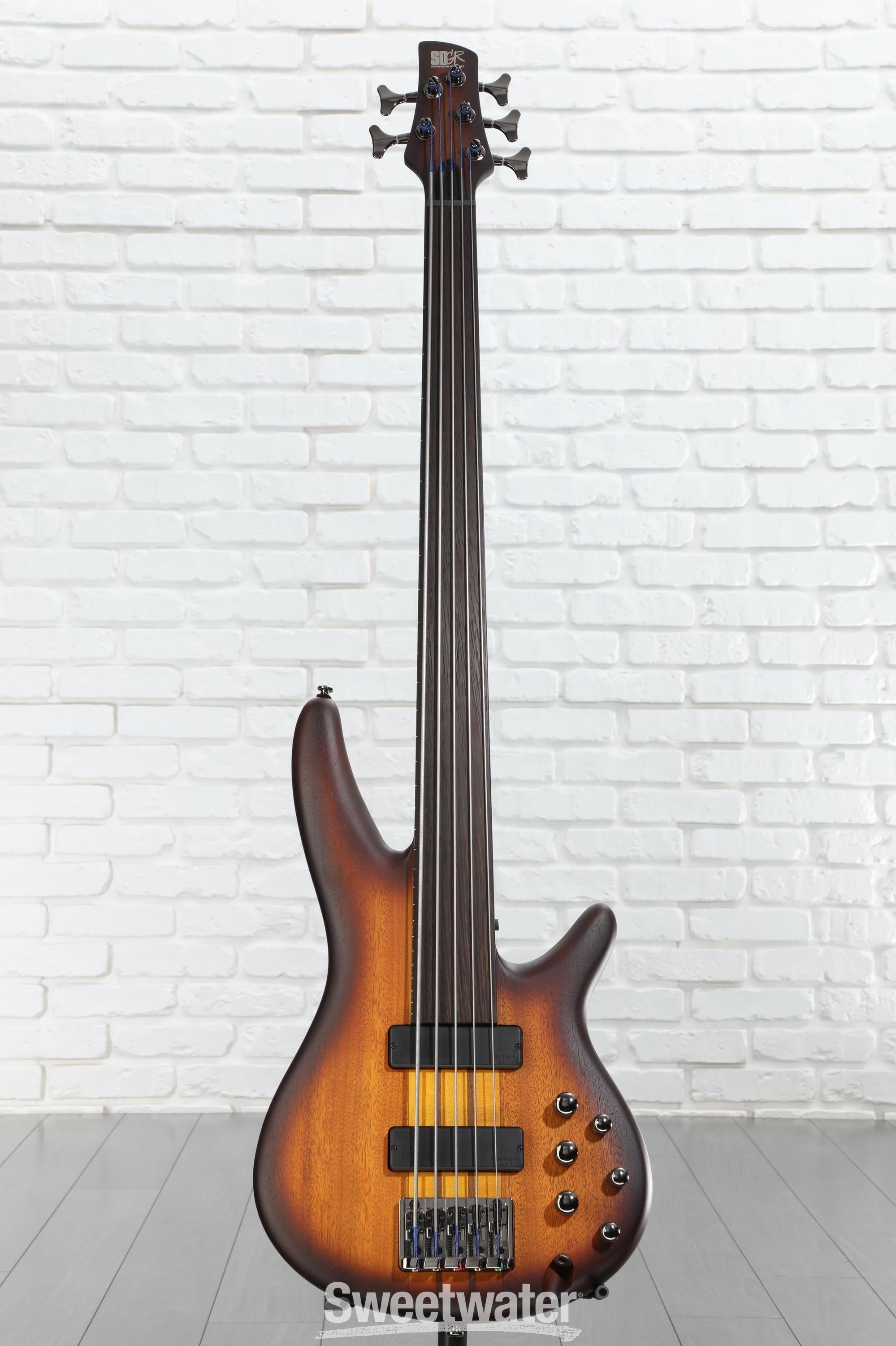 Ibanez Bass Workshop SRF705 Fretless Bass Guitar - Brown