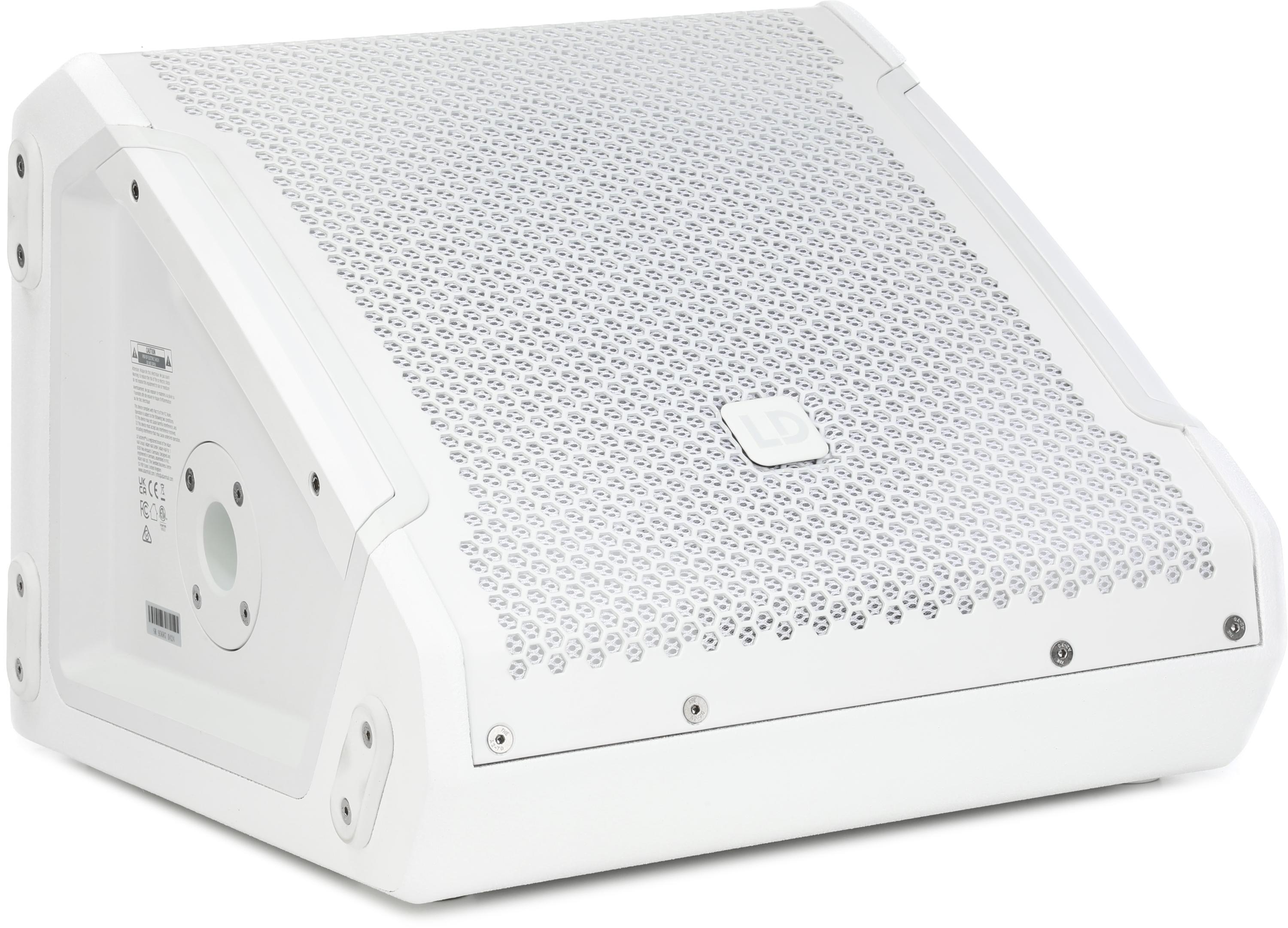 Photo of LD Systems MON 10 A G3 1,200-watt 10-inch Powered Coaxial Stage Monitor - White