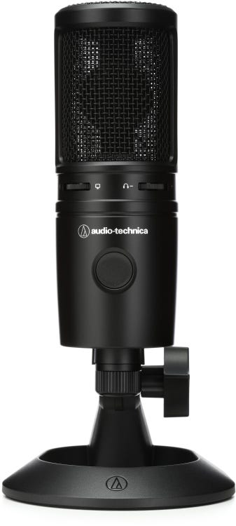 Audio Technica AT2020USB + Condenser Microphone + M2X Headphones + Mic  Tripod - The Podcaster Toolkit