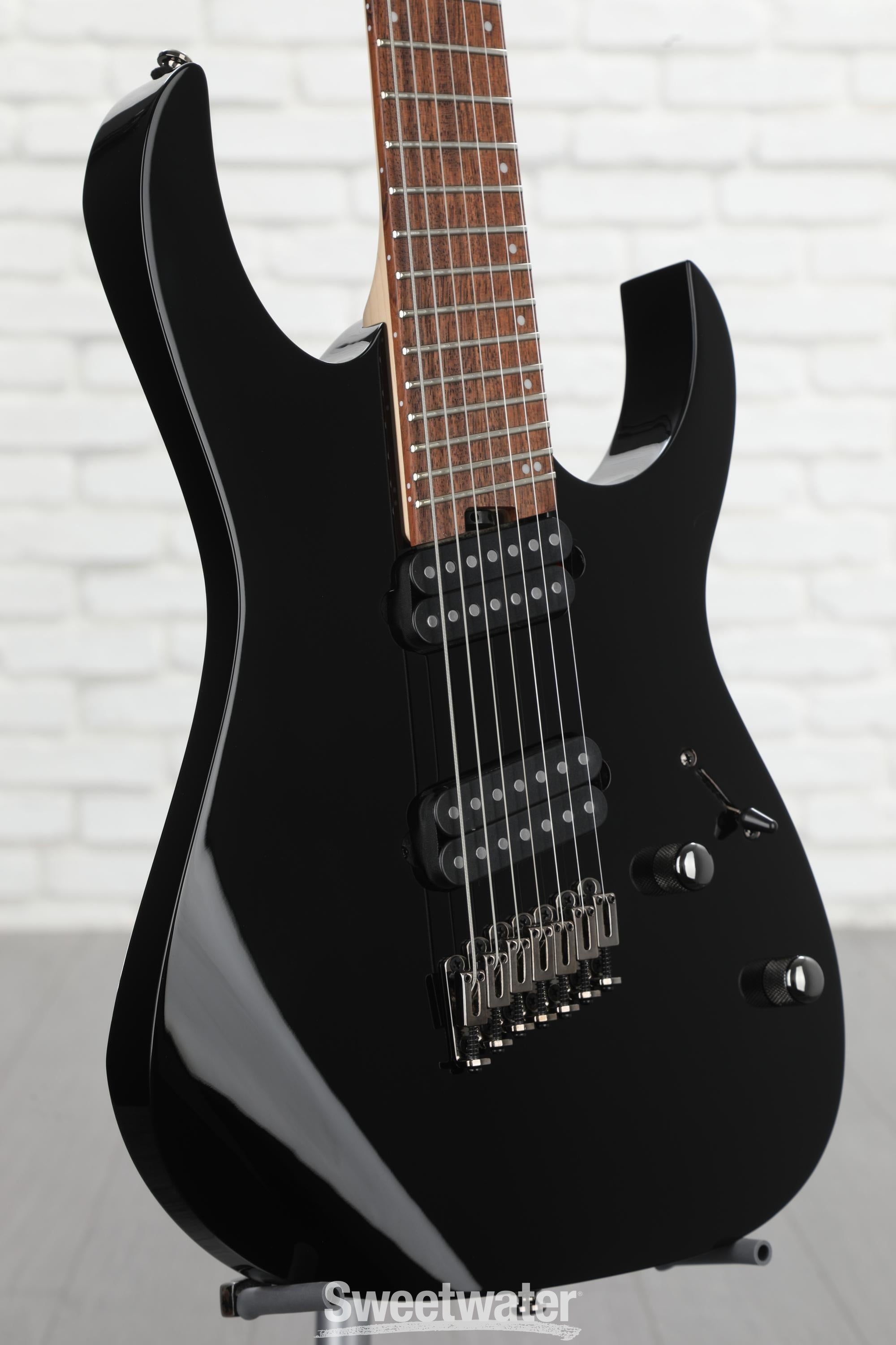 Ibanez RGMS7 7-string Electric Guitar - Black | Sweetwater